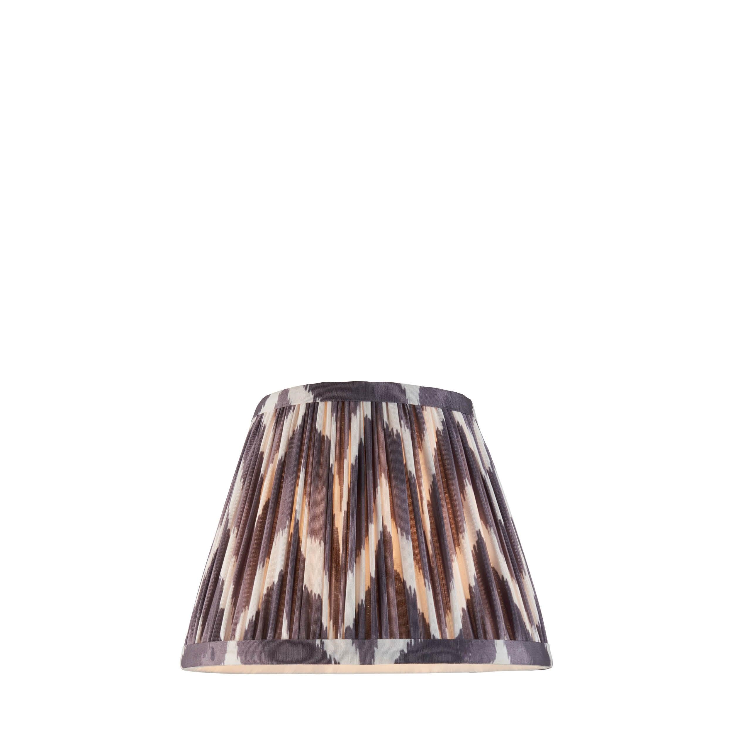 Zigzag 20cm Grey Lamp Shade