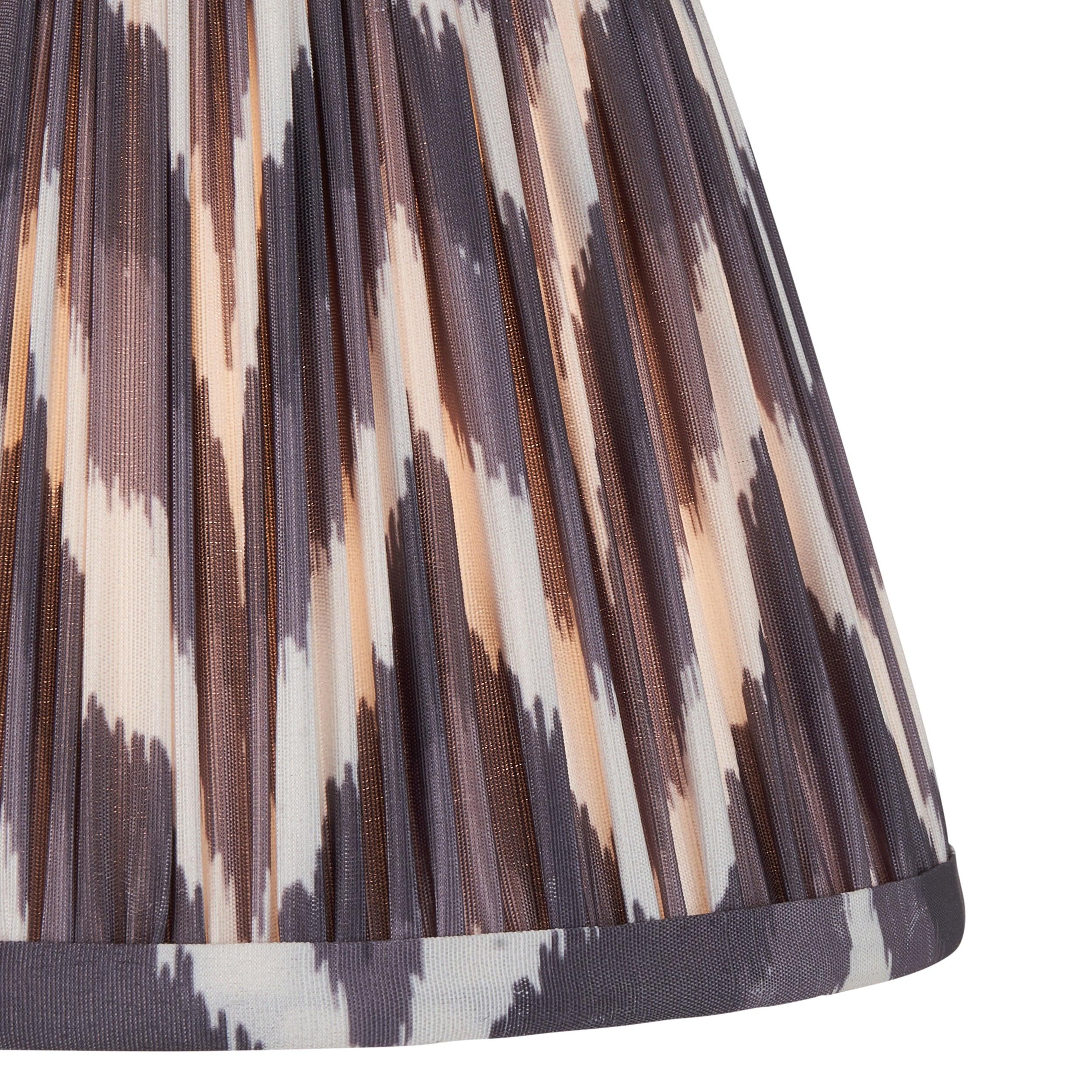 Zigzag 20cm Grey Lamp Shade