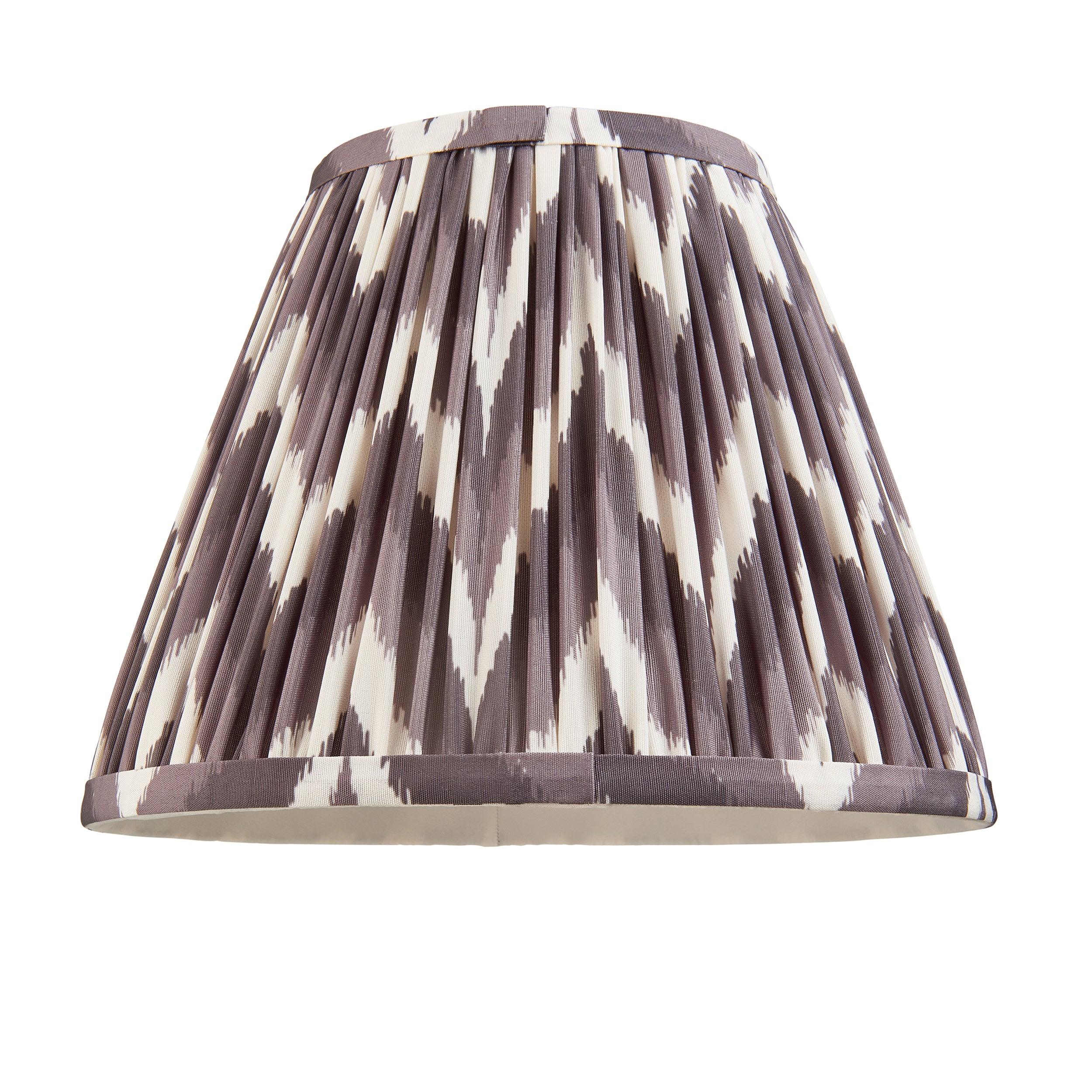 Zigzag 25cm Grey Lamp Shade