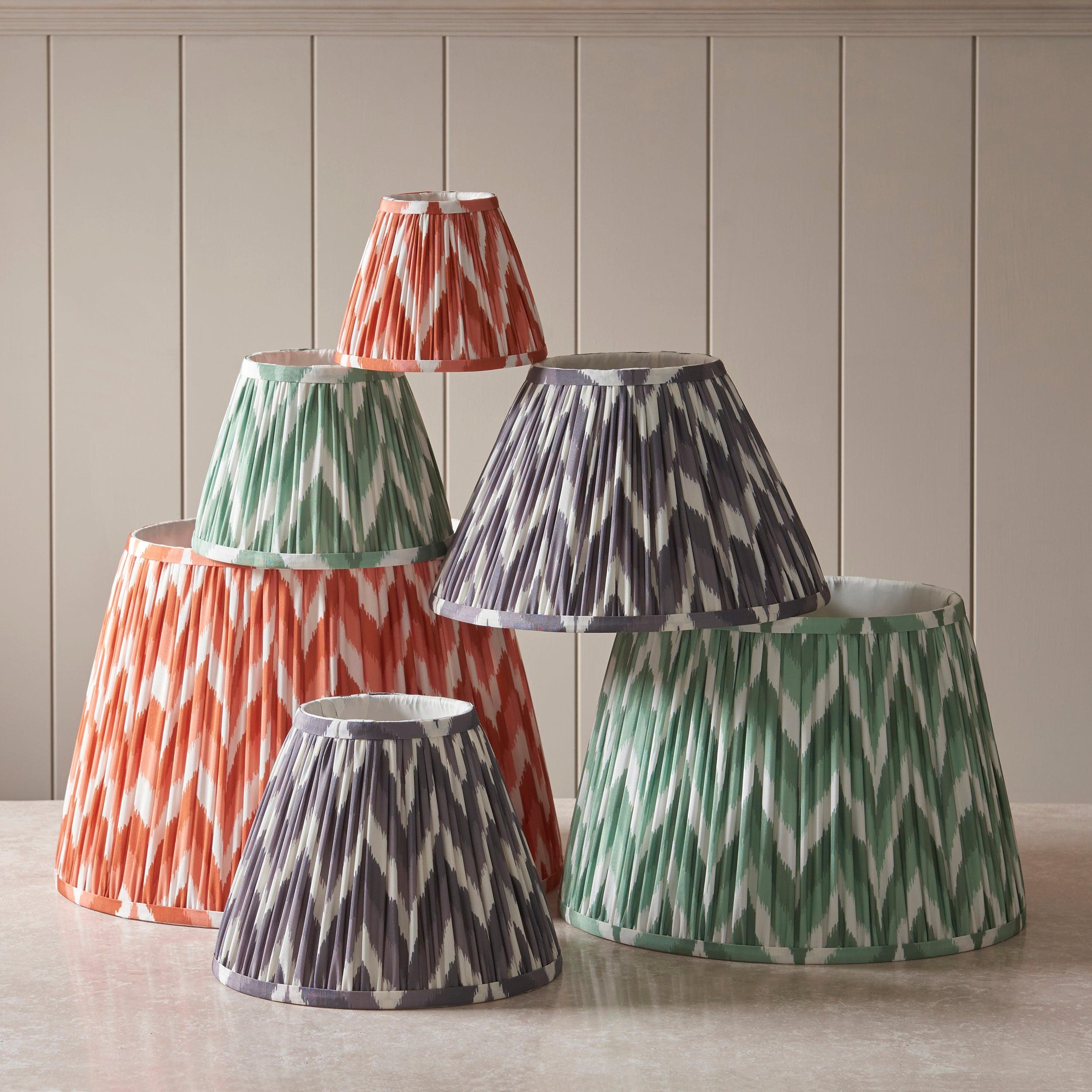 Zigzag 30cm Grey Lamp Shade