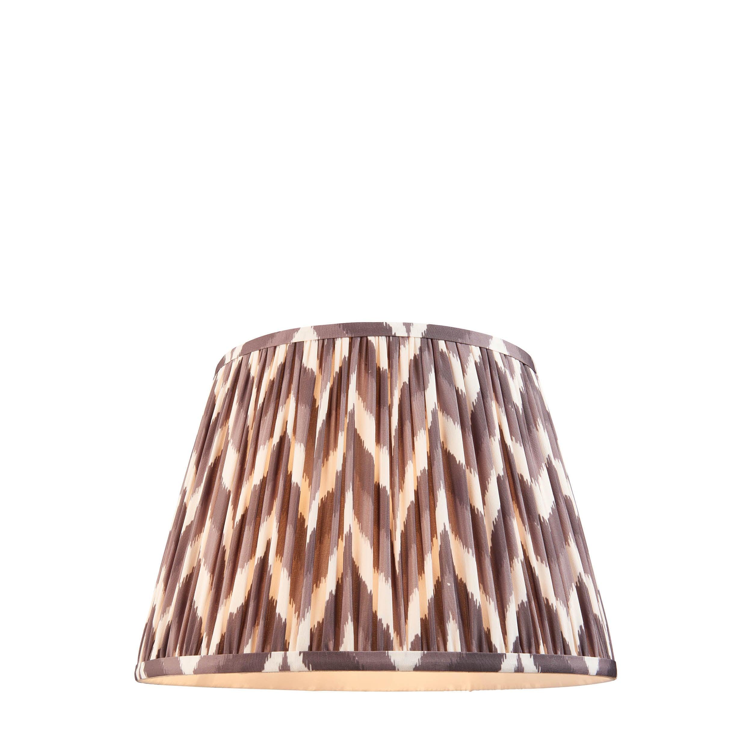 Zigzag 35cm Grey Lamp Shade