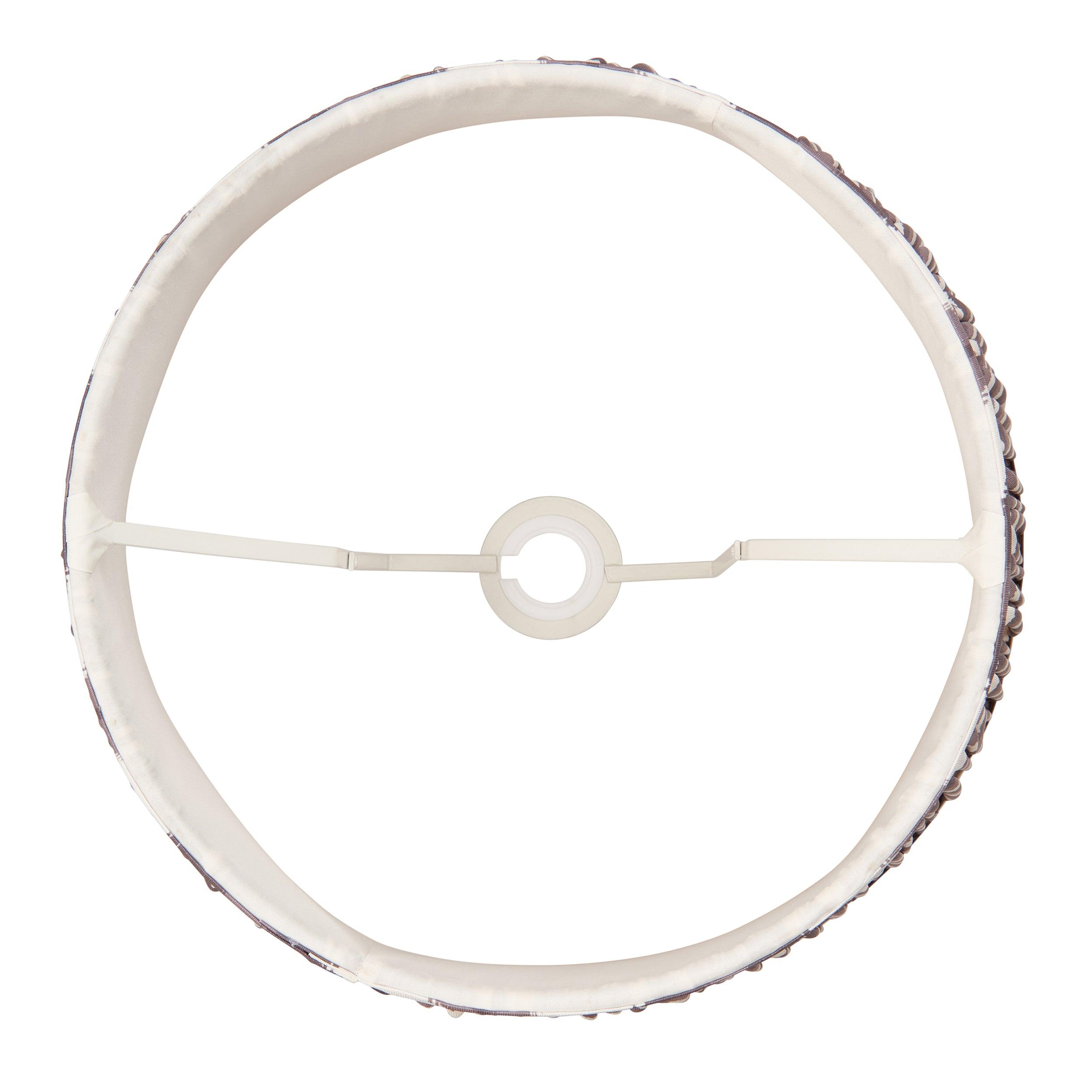 Zigzag 35cm Grey Lamp Shade