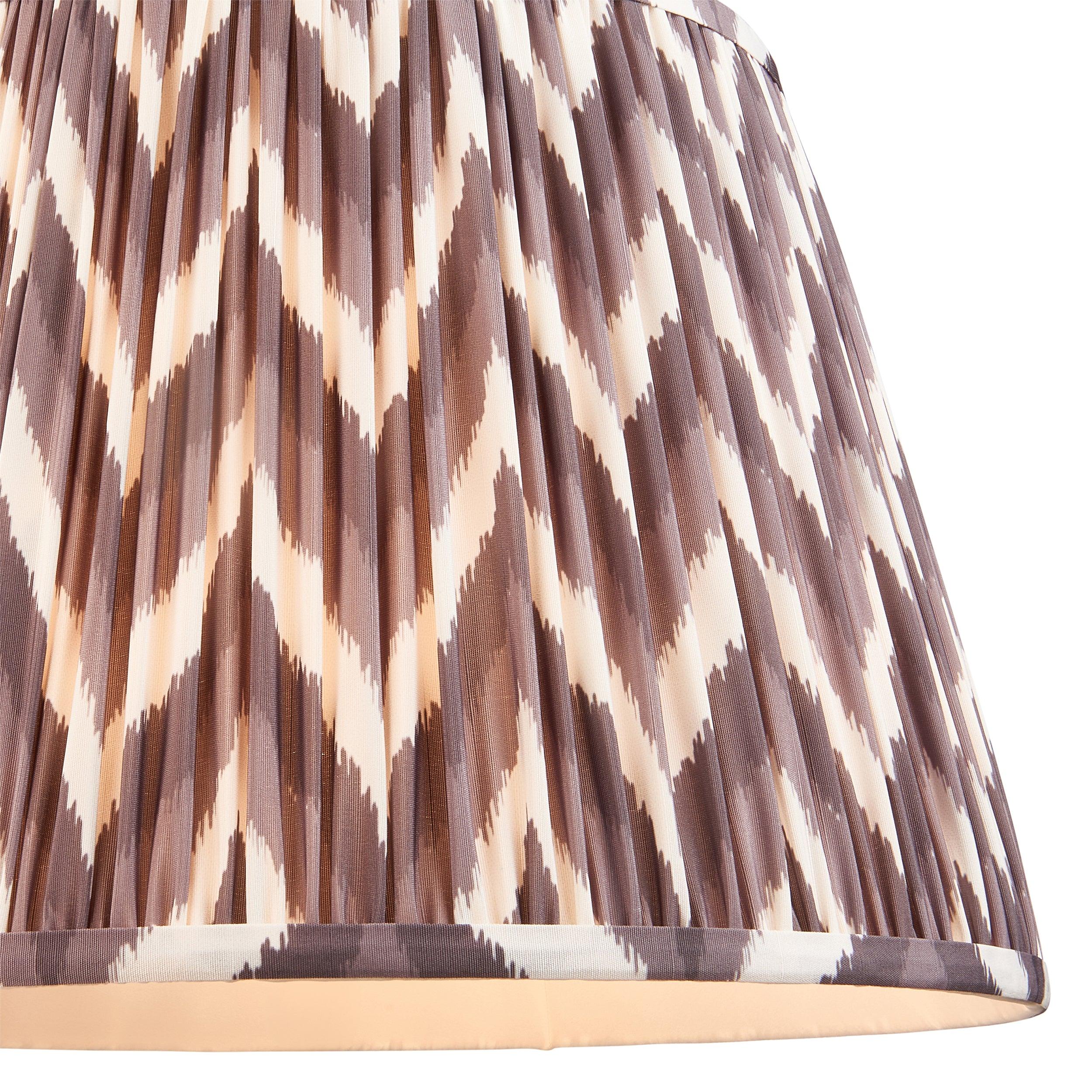 Zigzag 40cm Grey Lamp Shade