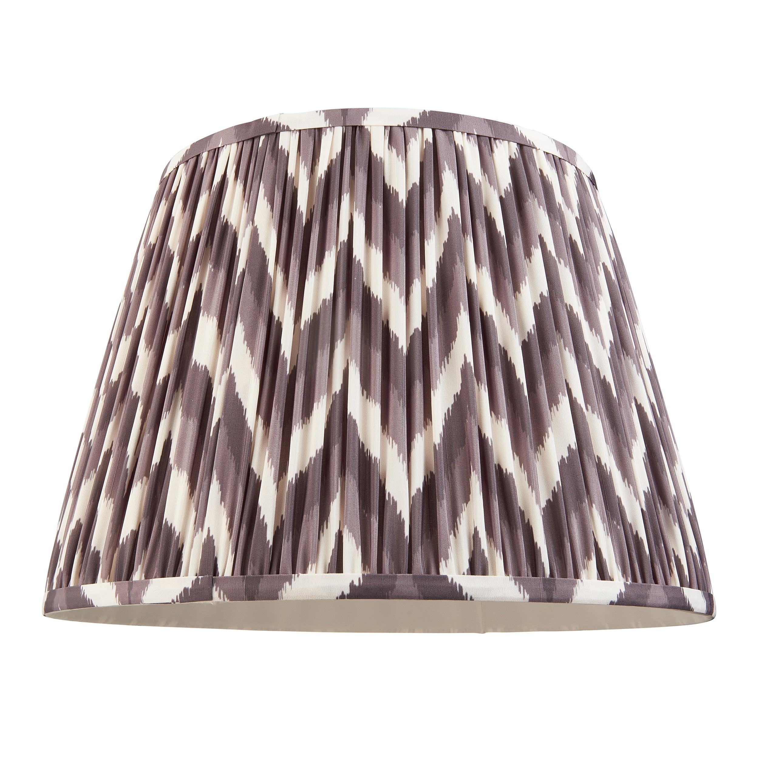 Zigzag 40cm Grey Lamp Shade