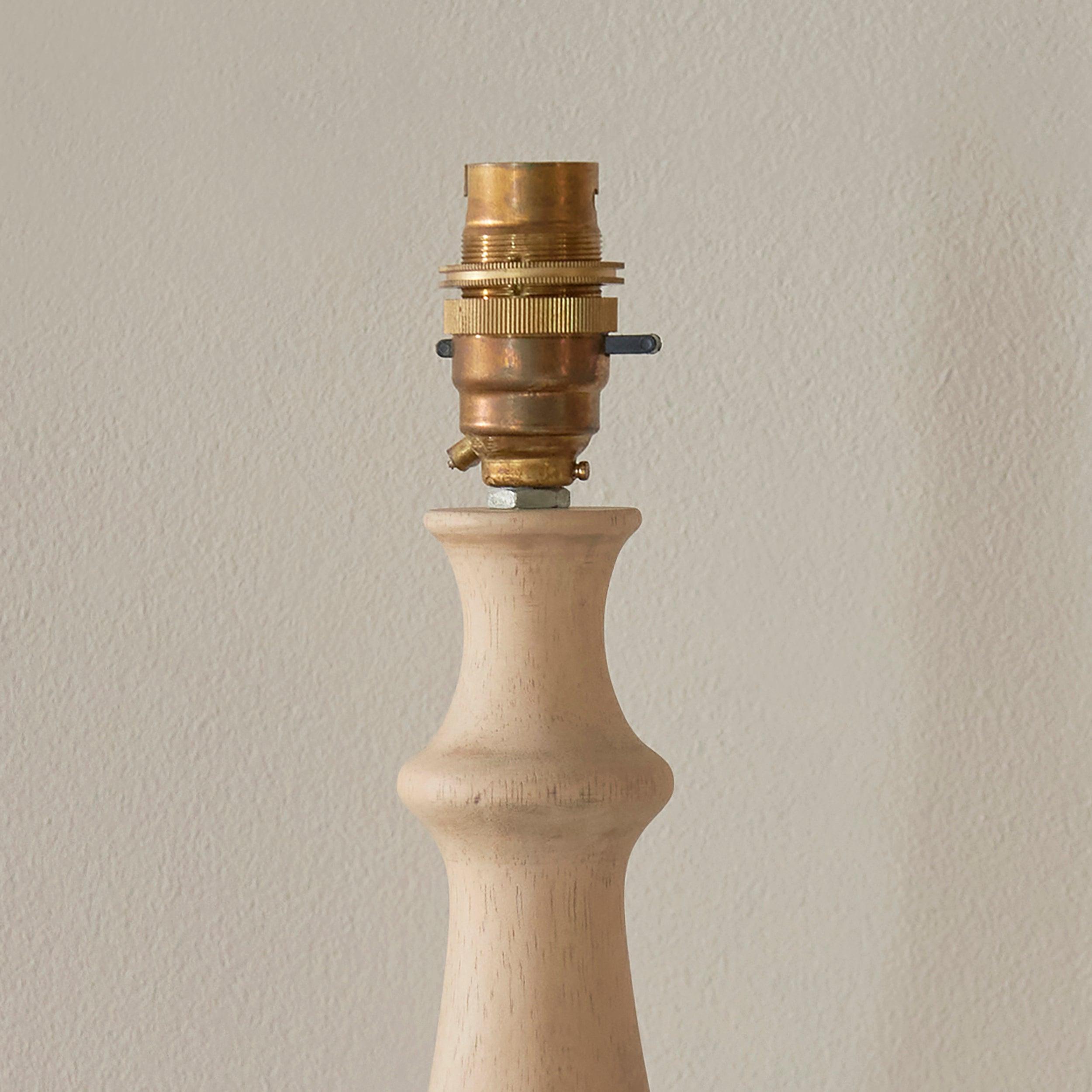 Hidcote Wooden Table Lamp Base