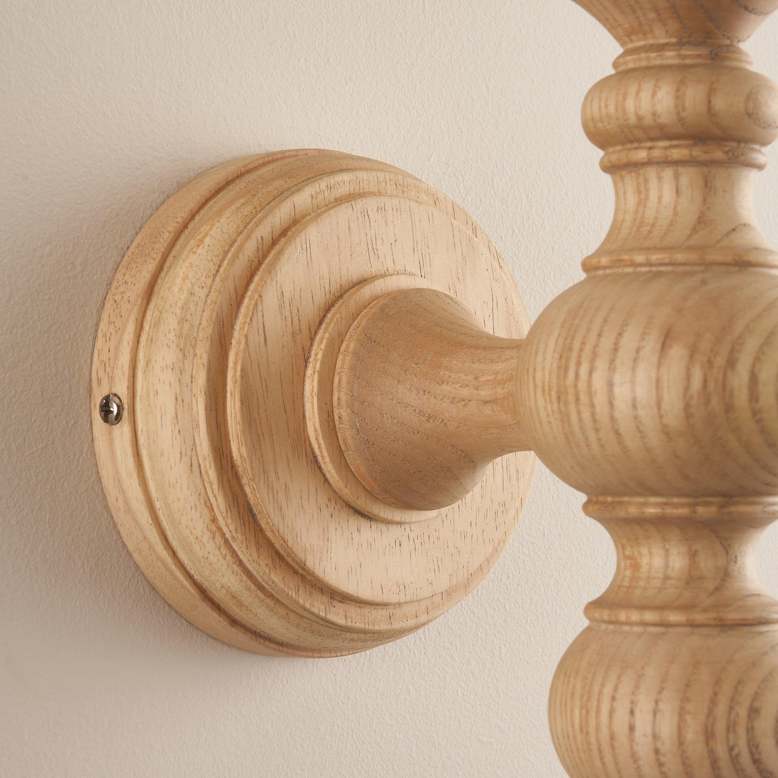 Bibury Wooden Wall Light Fitting
