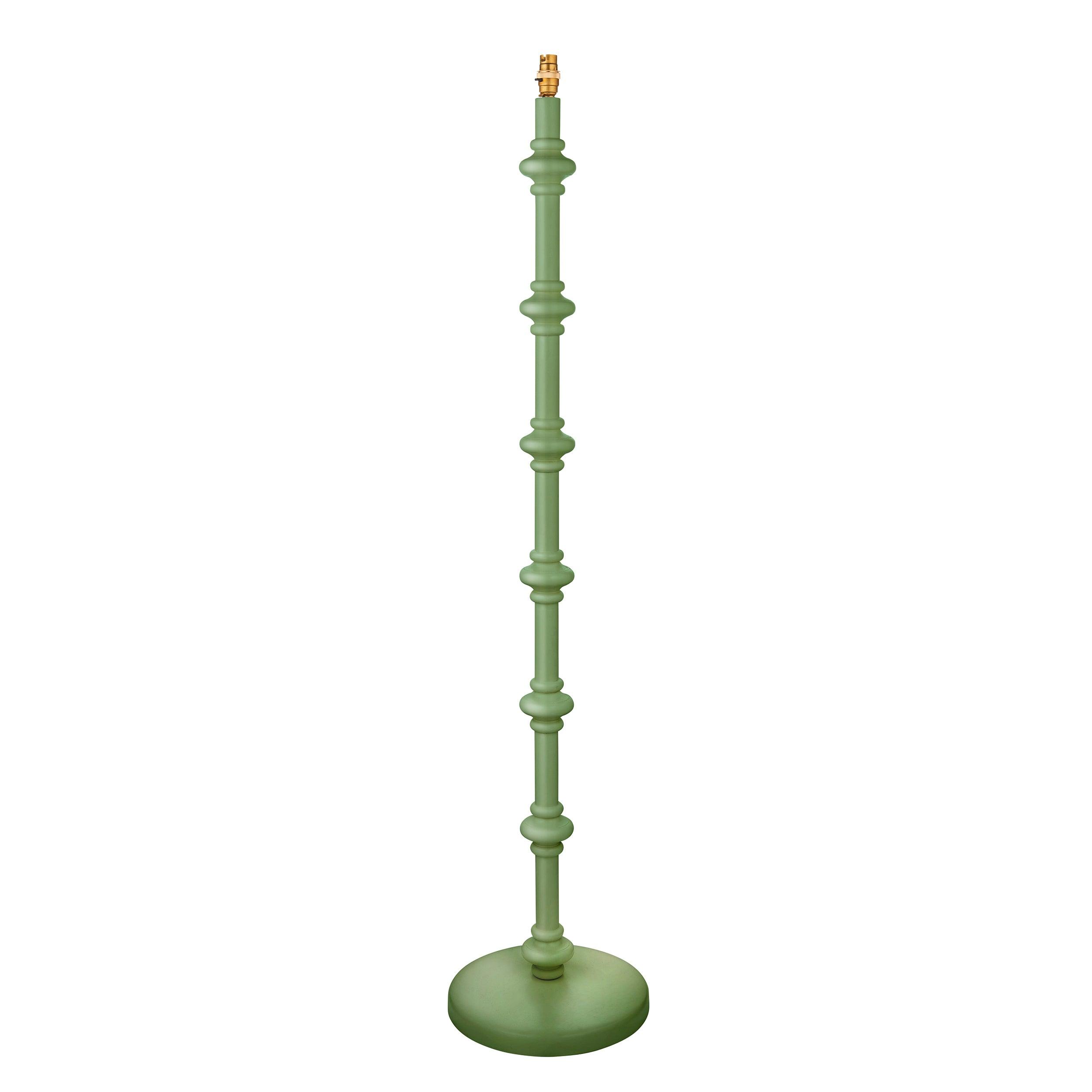 Carnaby Green Wooden Floor Lamp Base