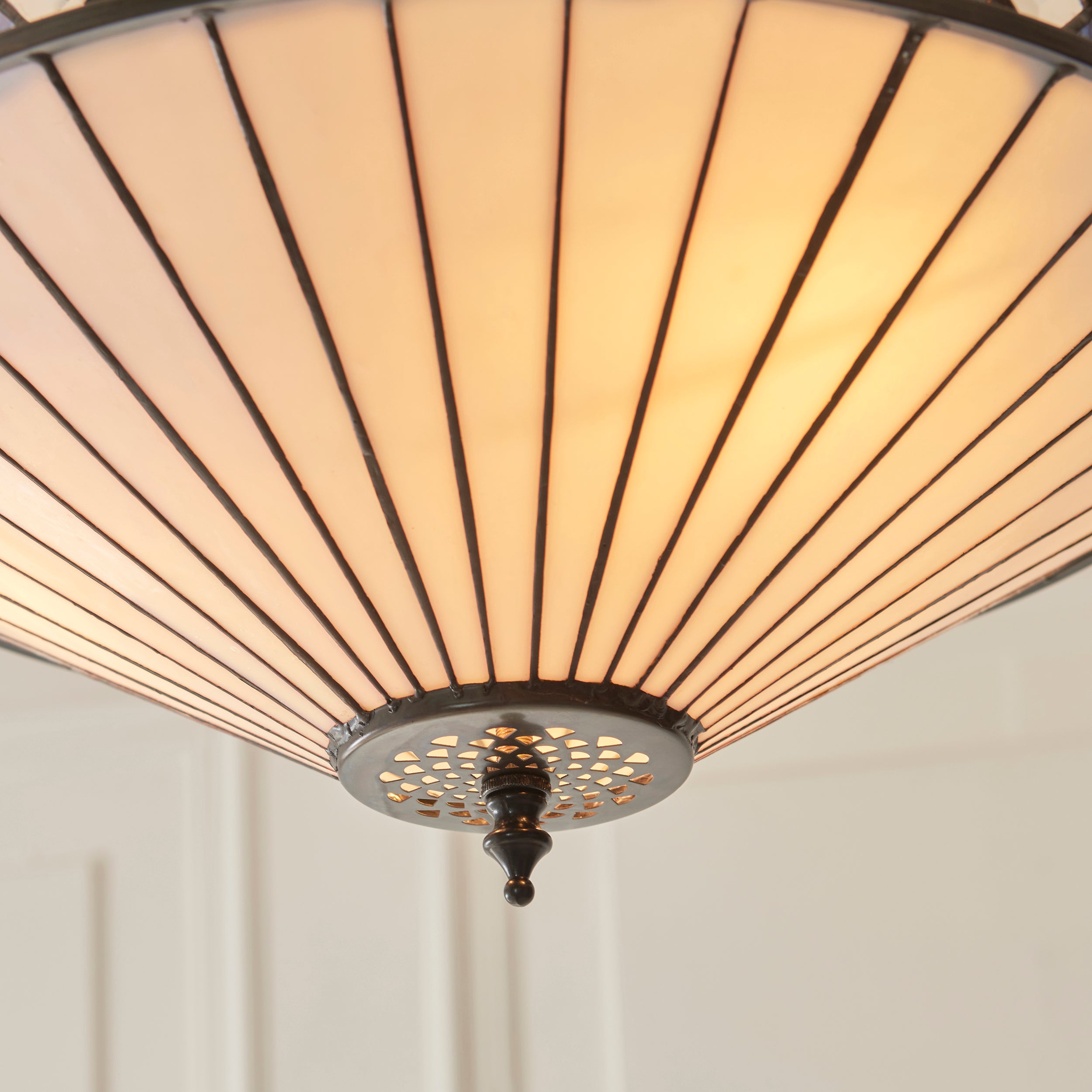 Fargo Medium Inverted Tiffany Ceiling Light (adjustable)