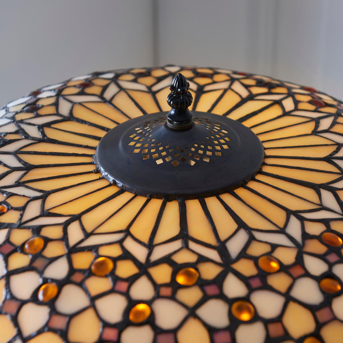 Interiors 1900 Mille Feux Tiffany Floor Lamp — side profile