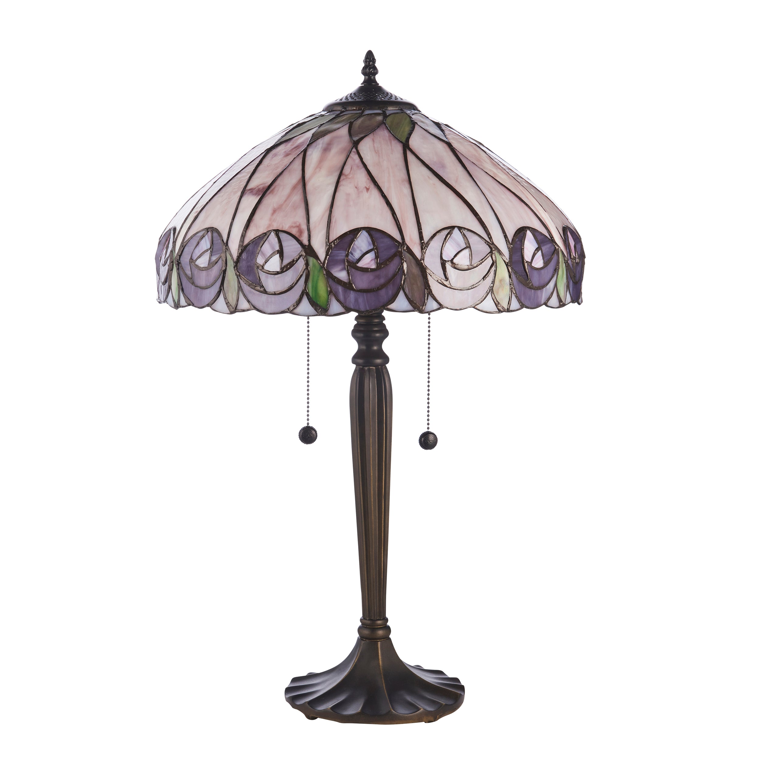 Interiors 1900 Hutchinson Large 2 Light Tiffany Table Lamp