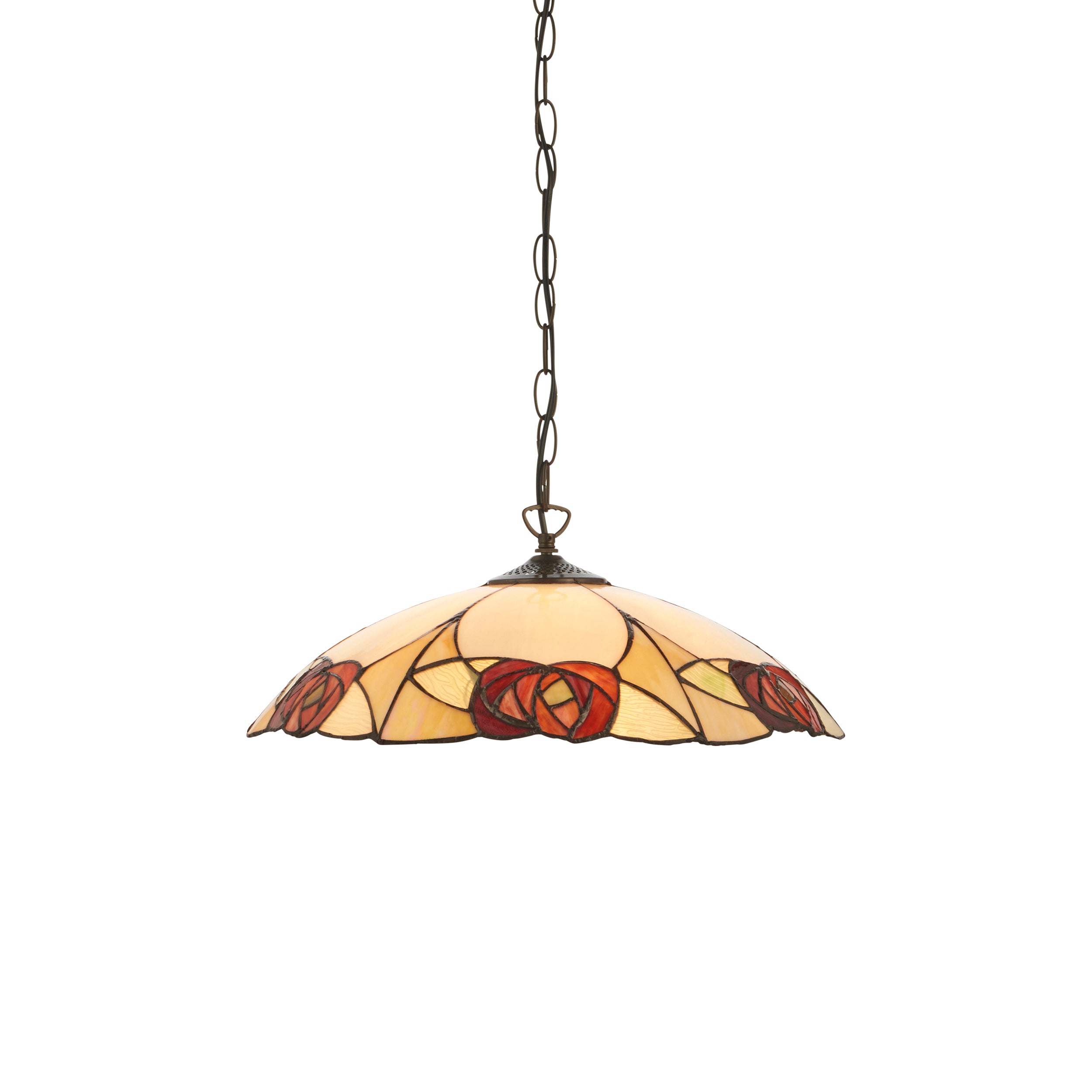 Interiors 1900 Ingram Large Tiffany Pendant Ceiling Light