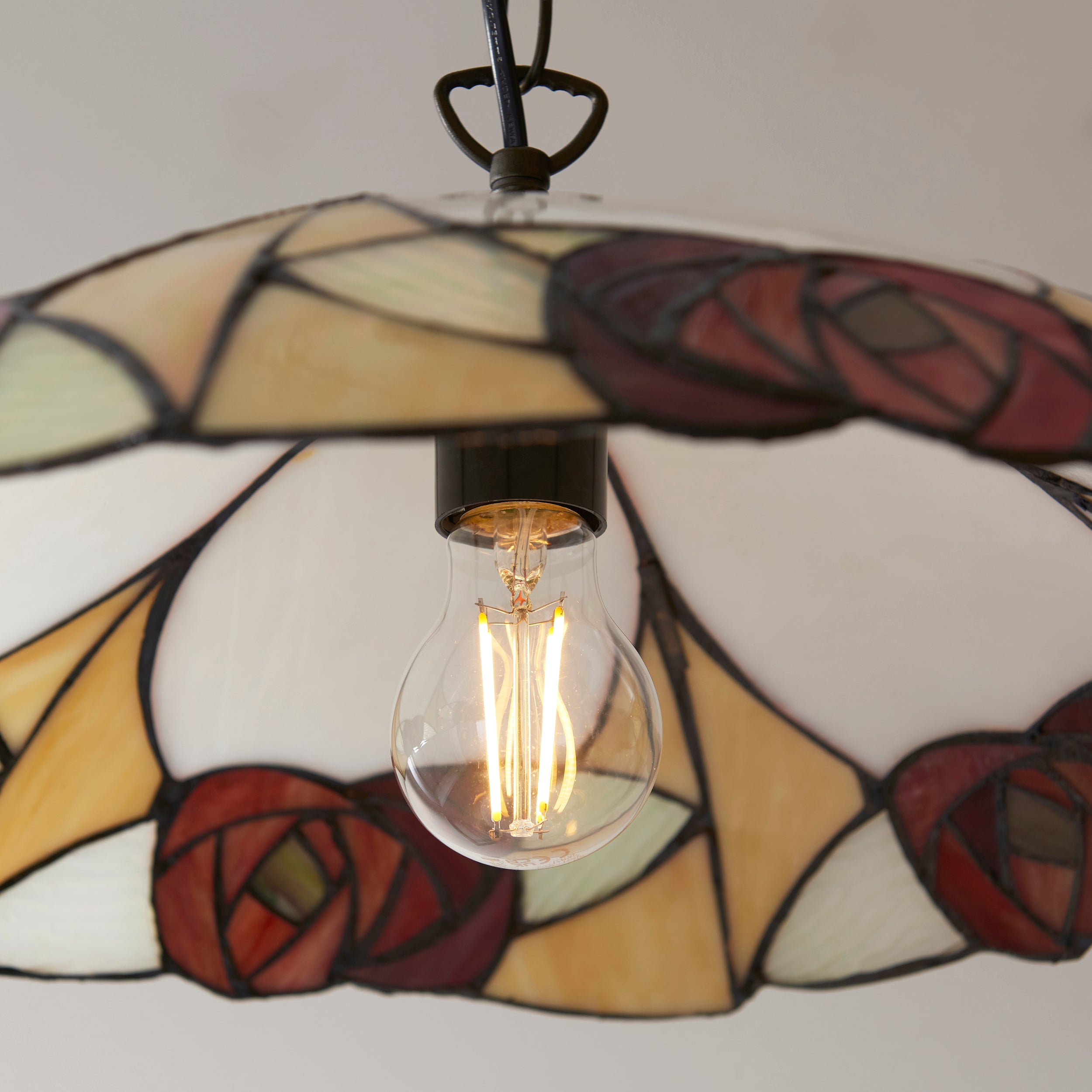 Interiors 1900 Ingram Large Tiffany Pendant Ceiling Light