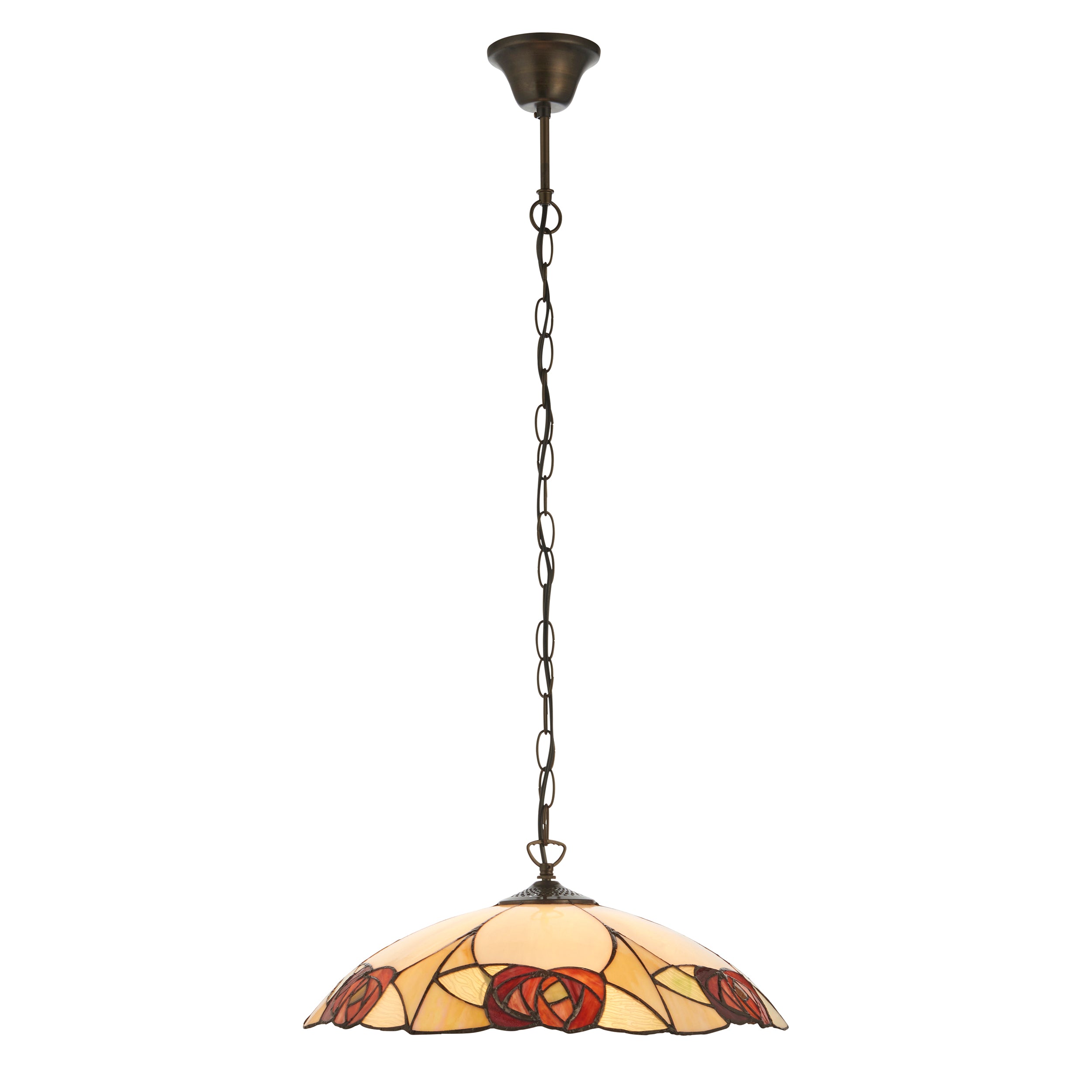 Interiors 1900 Ingram Large Tiffany Pendant Ceiling Light