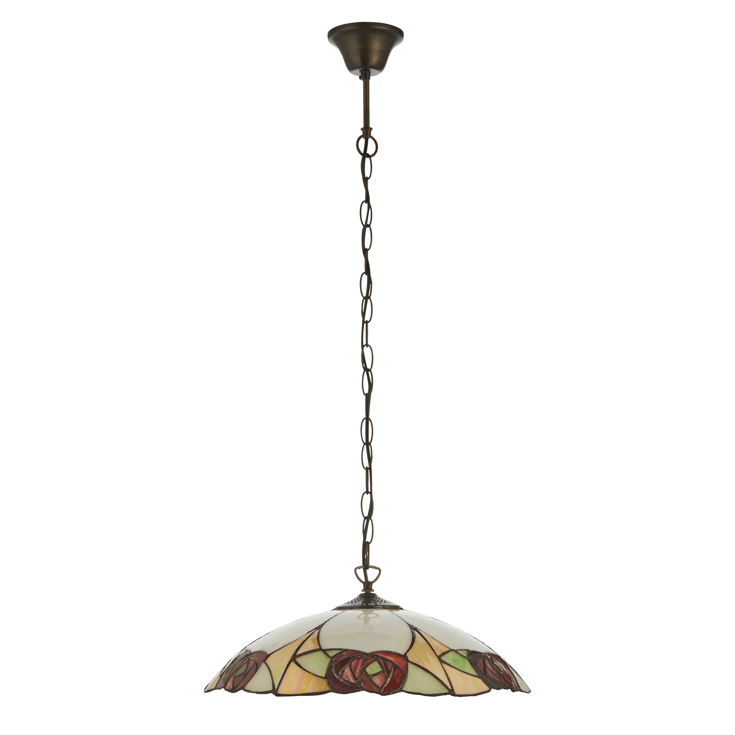 Interiors 1900 Ingram Large Tiffany Pendant Ceiling Light
