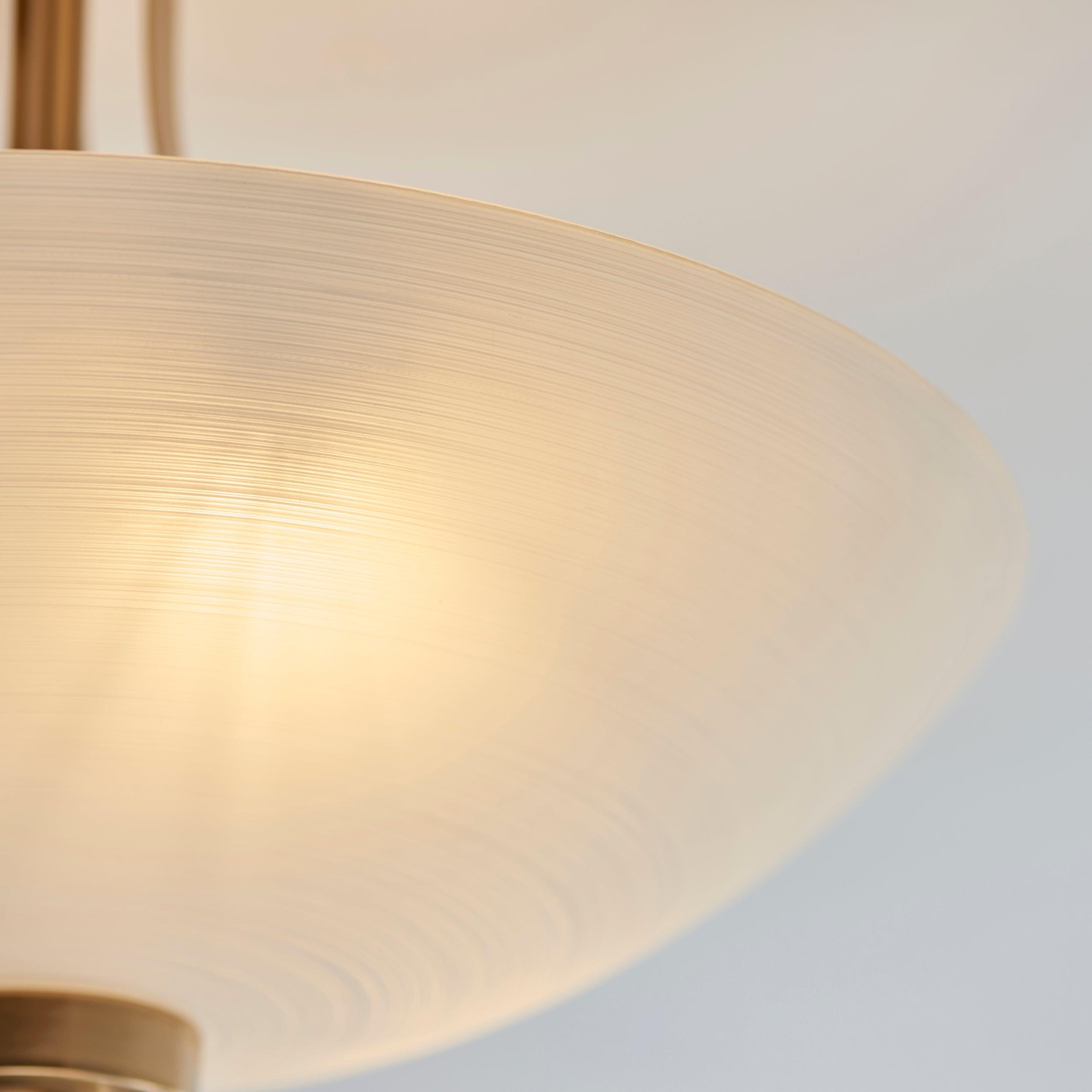 Endon Welles 3 Light Aged Brass Semi Flush Ceiling Light-WAREHOUSE-40-200326