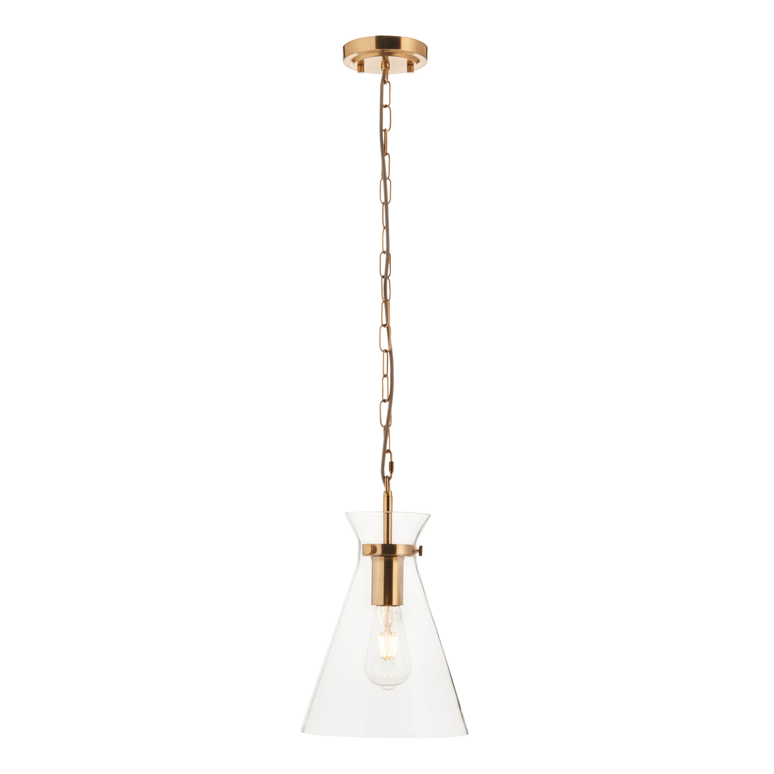 Harlow Brass Pendant Ceiling Light