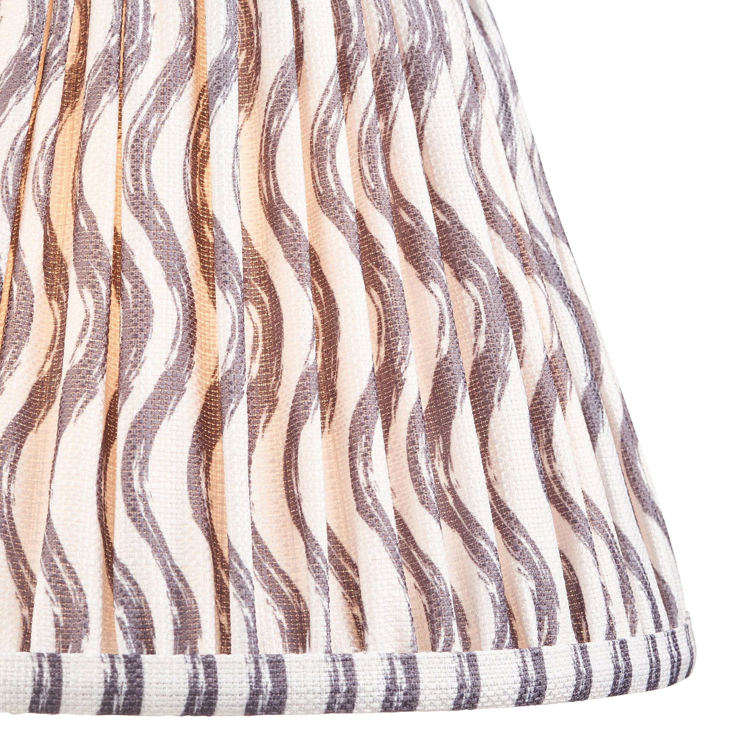 Ripple 25cm Grey Lamp Shade