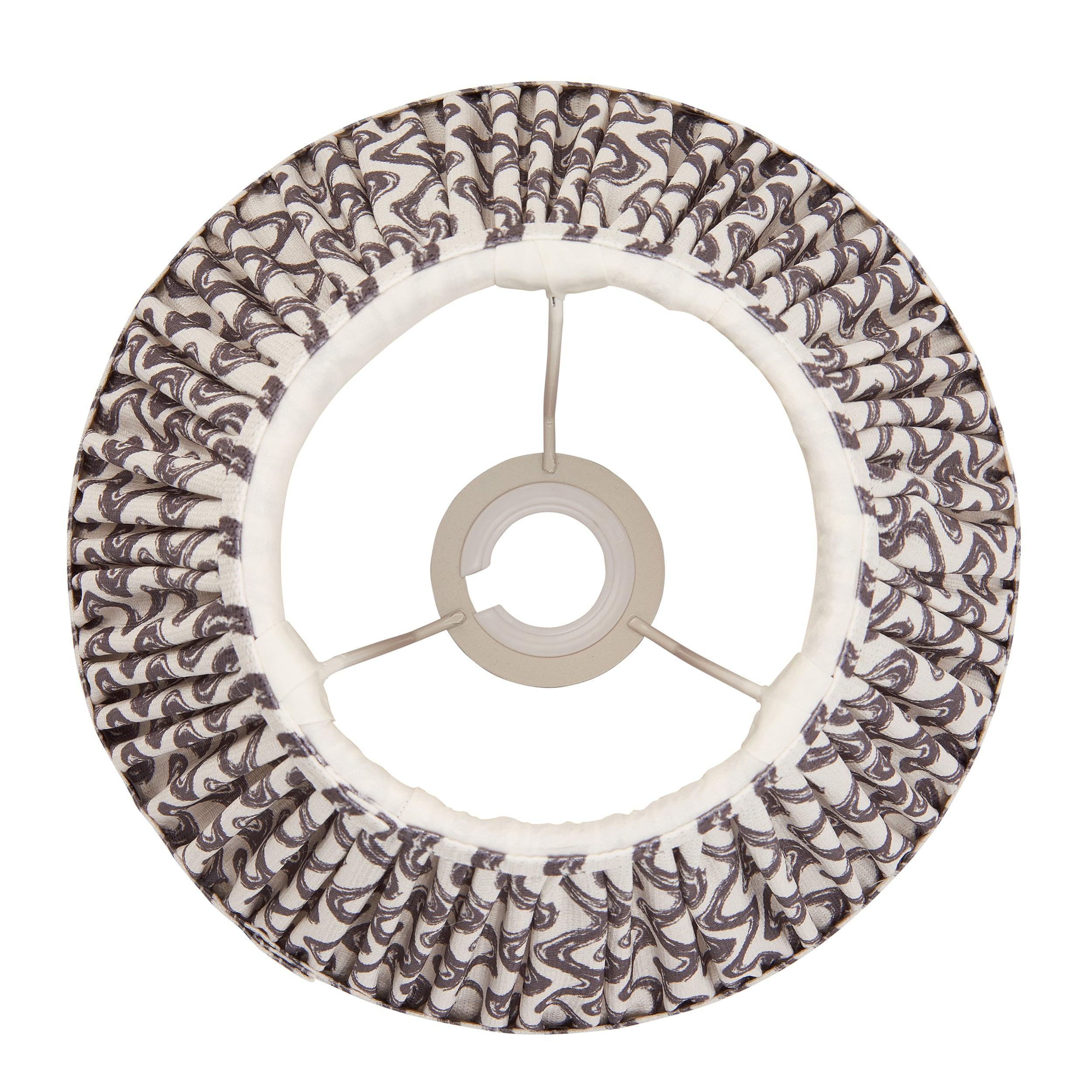 Ripple 25cm Grey Lamp Shade