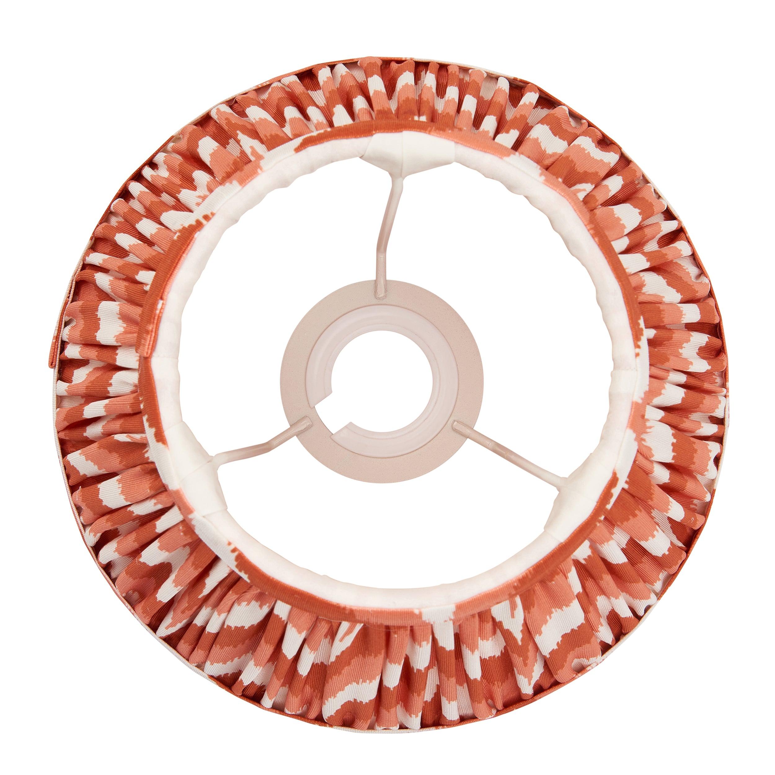 Zigzag 20cm Apricot Lamp Shade