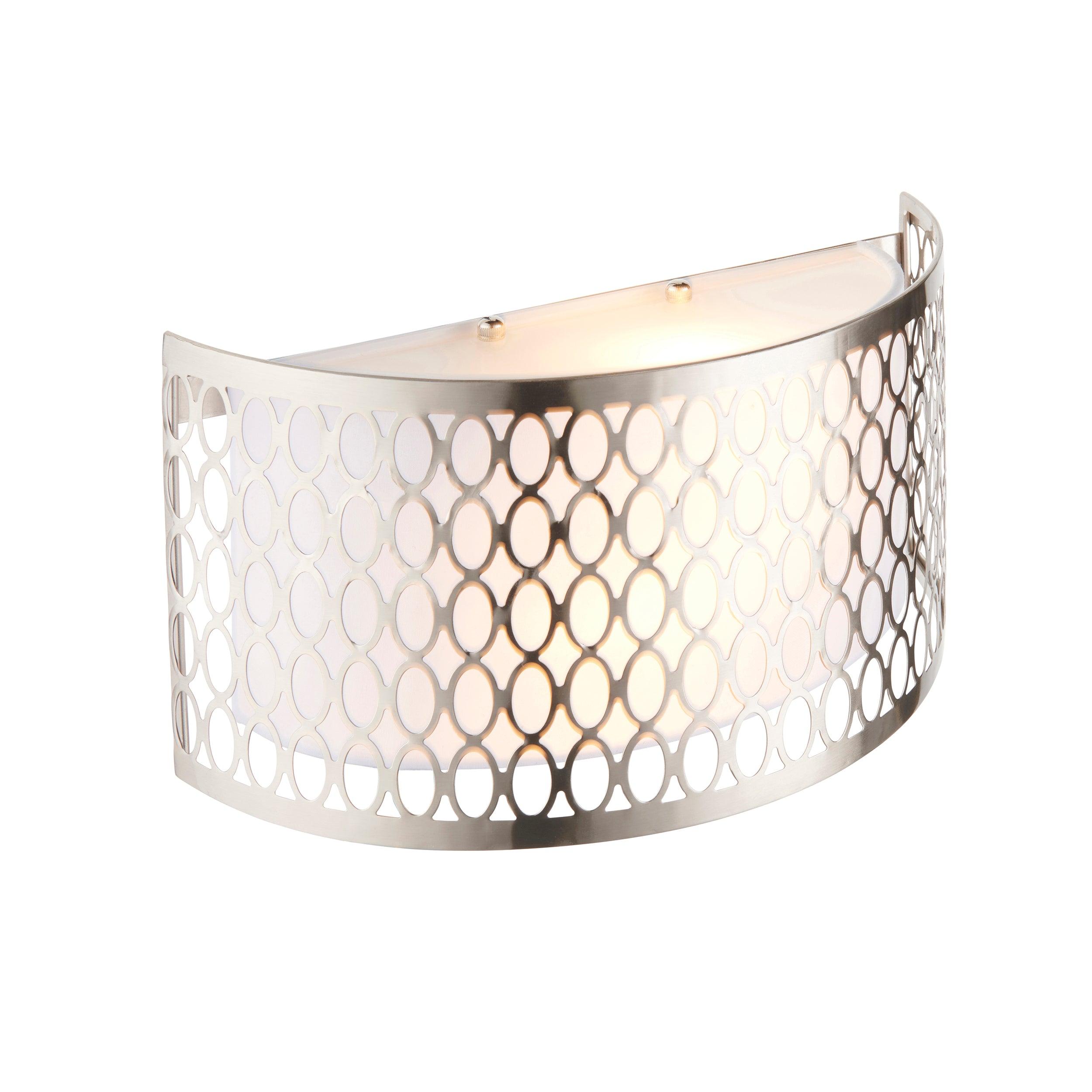 Endon Cordero Nickel Wall Light