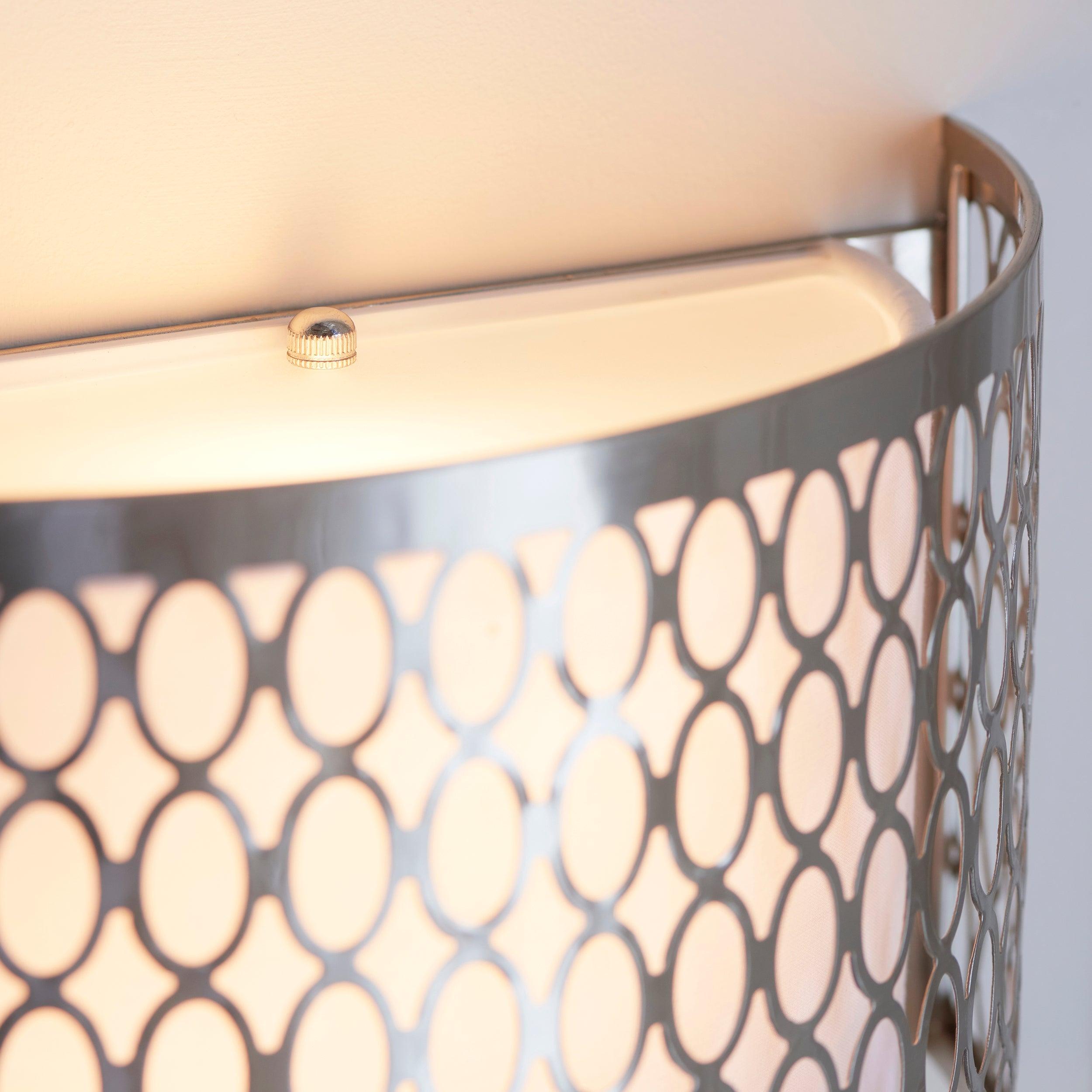 Endon Cordero Nickel Wall Light