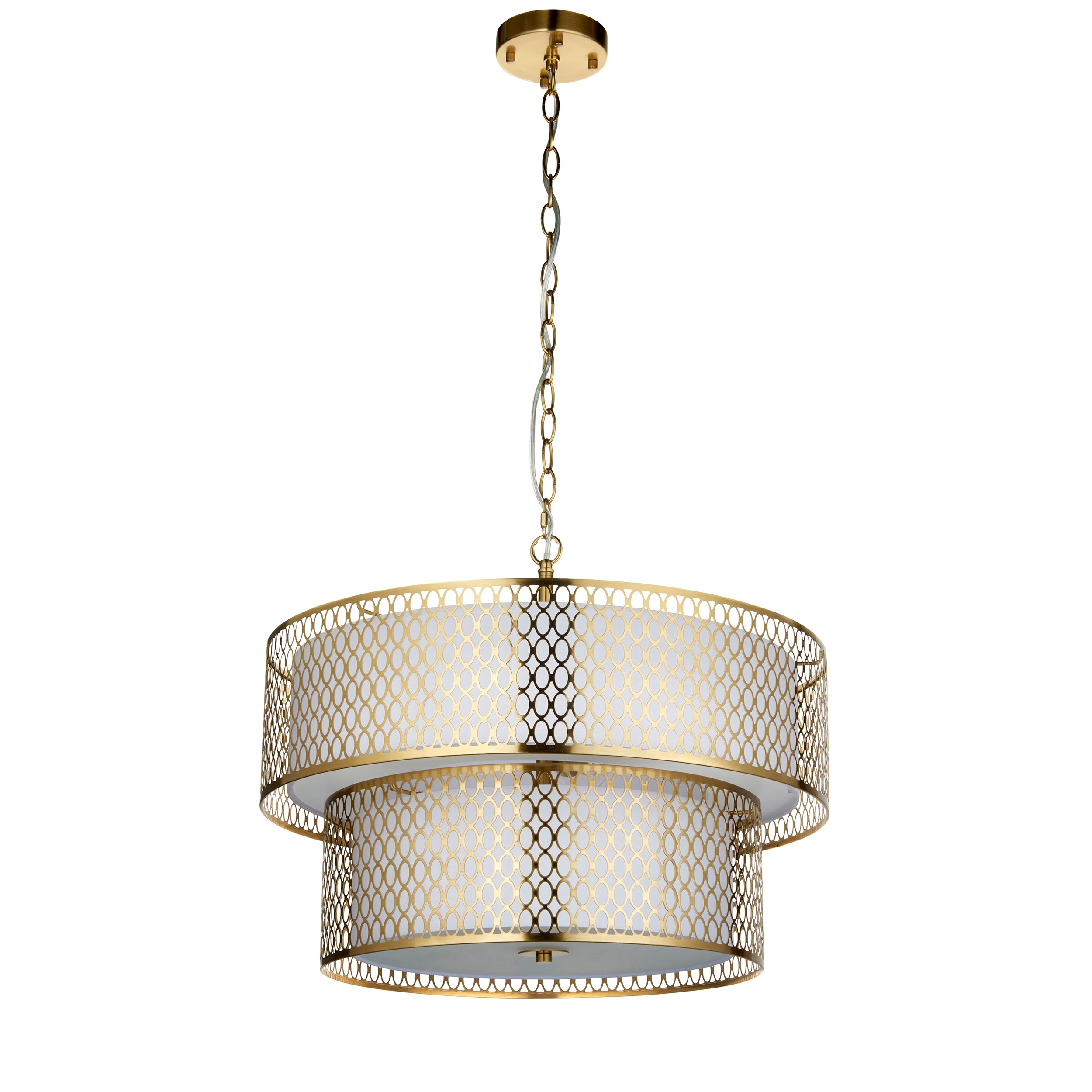 Cordero 6 Light Gold Tiered Pendant