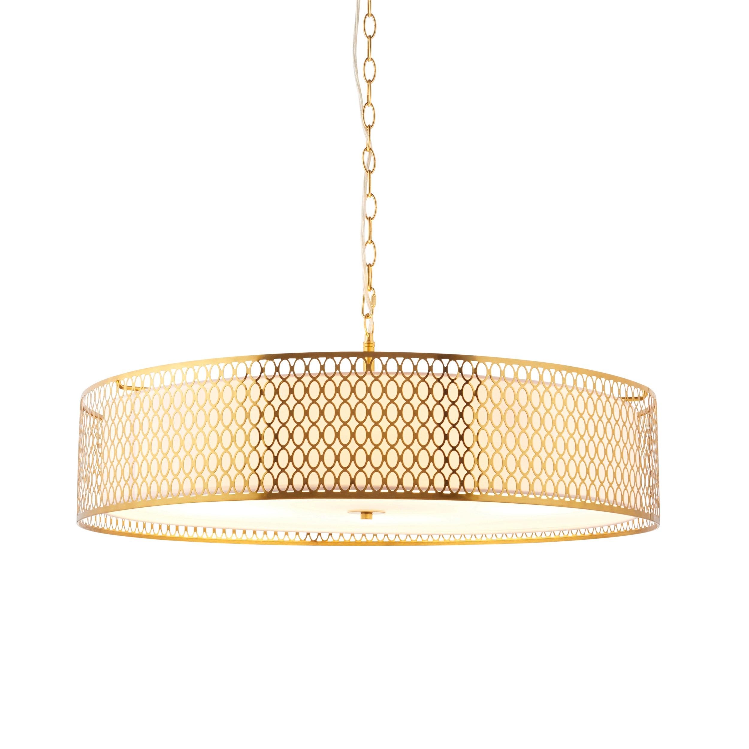 Endon Cordero 5 Light Gold Grand Ceiling Pendant