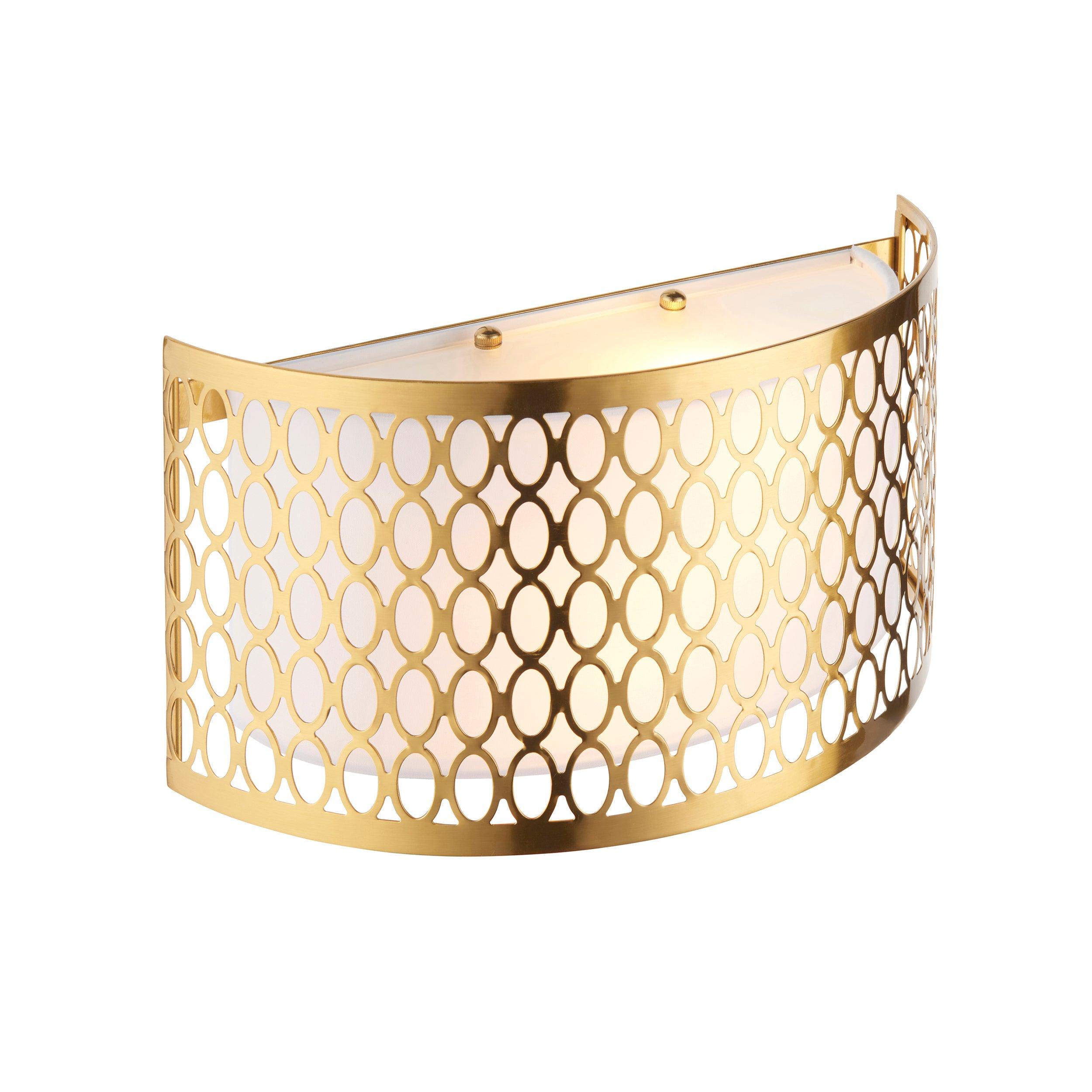 Endon Cordero Gold Wall Light