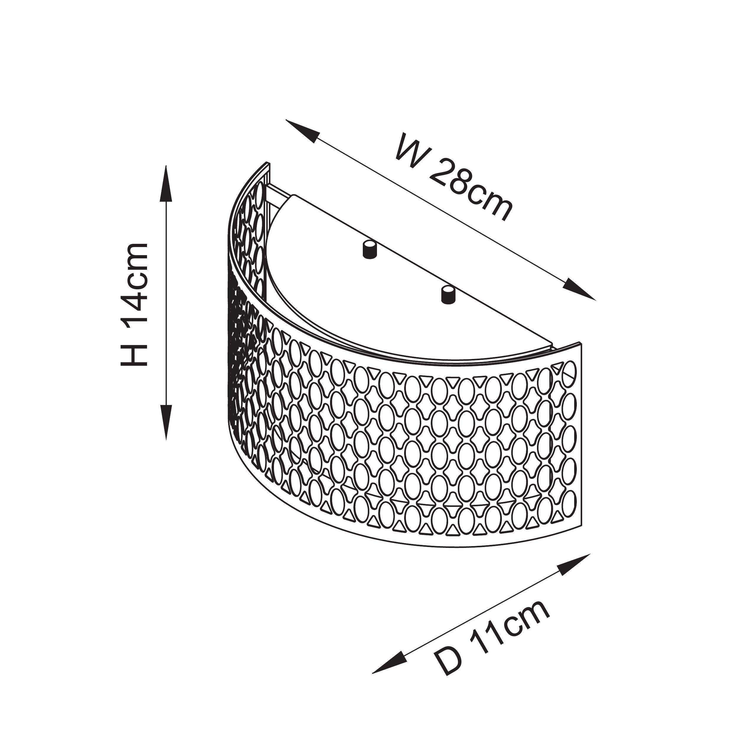 Endon Cordero Gold Wall Light