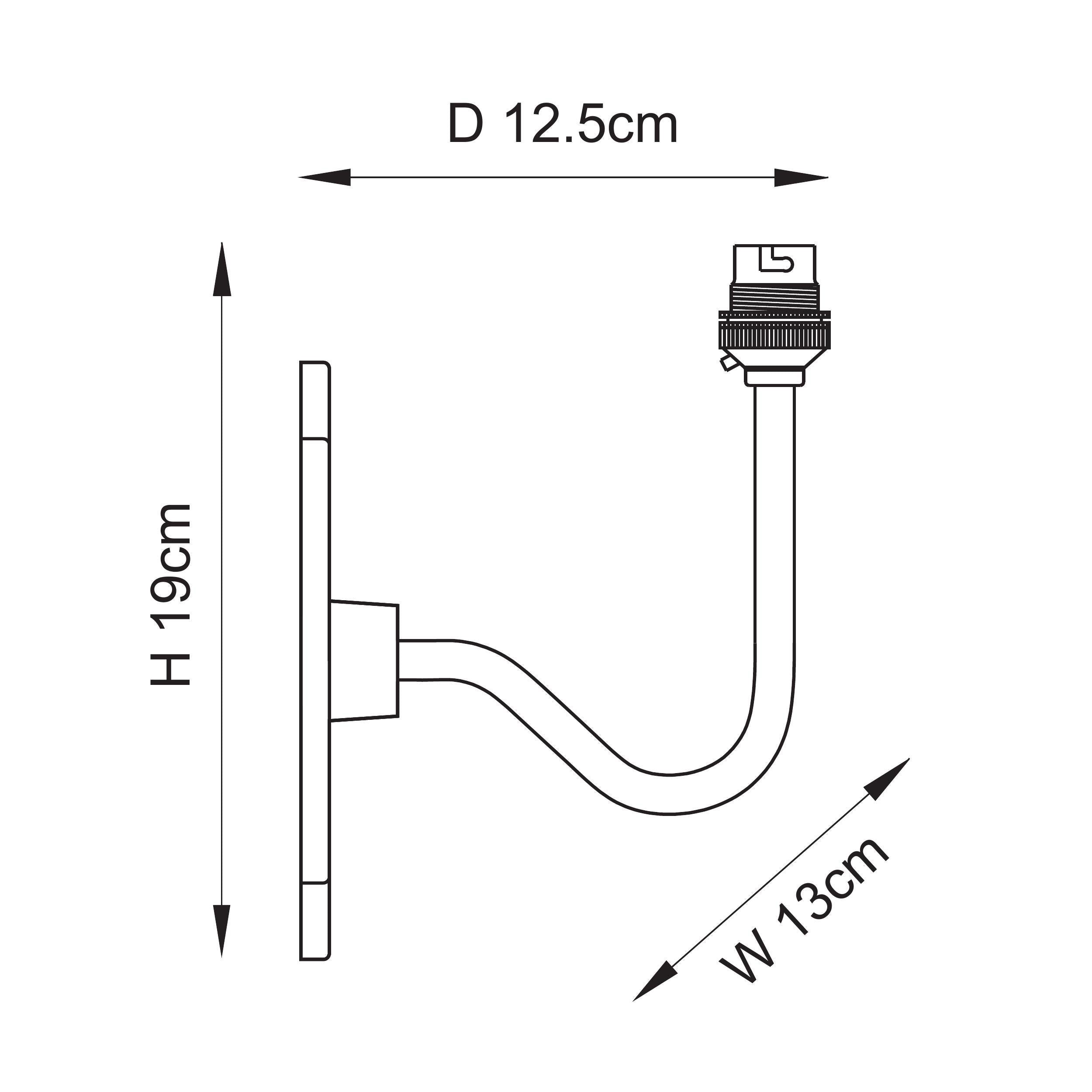 Anvil Swan Antique Brass Wall Light Fitting
