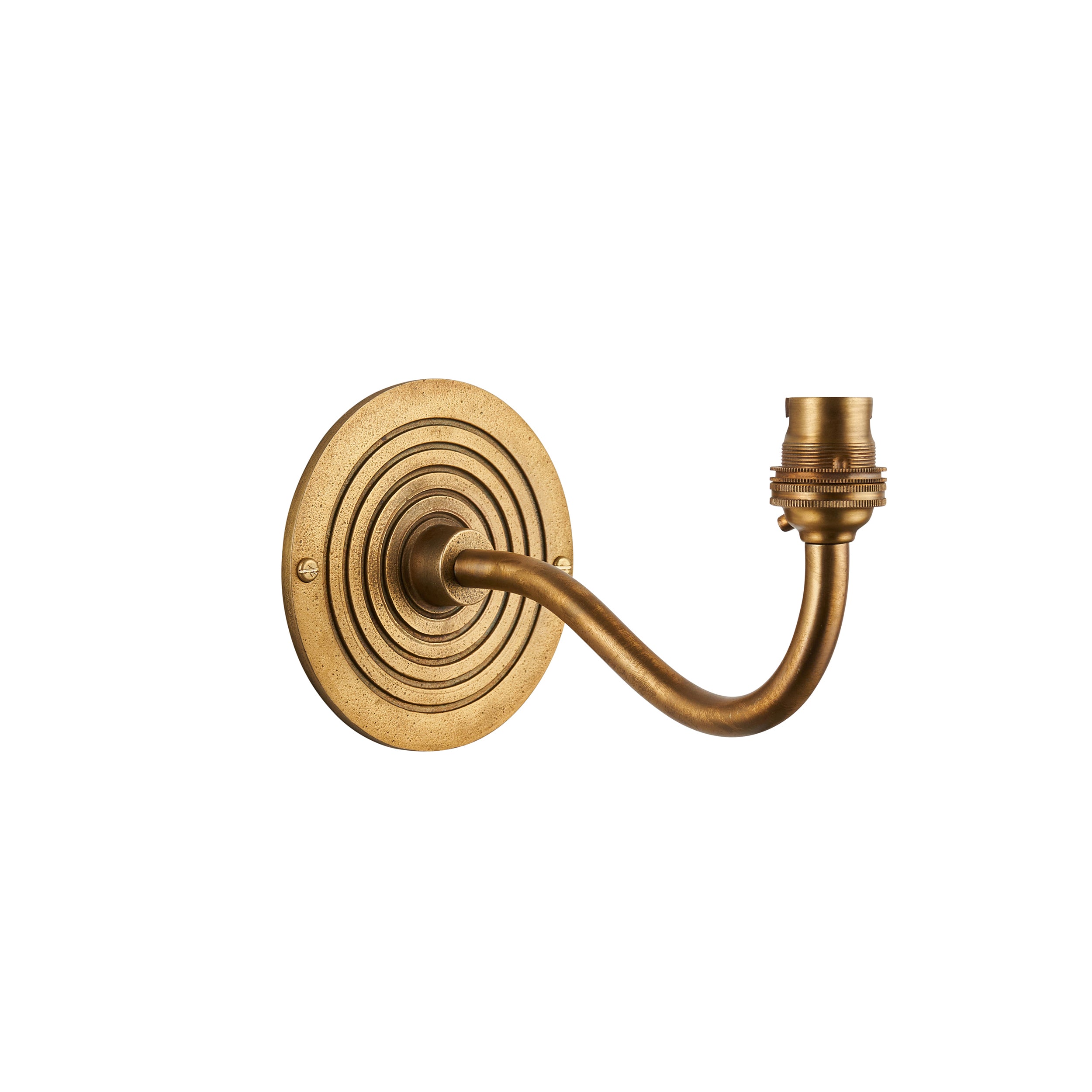 Ripple Curve Brass Wall Fitting 113593 by Endon Lighting