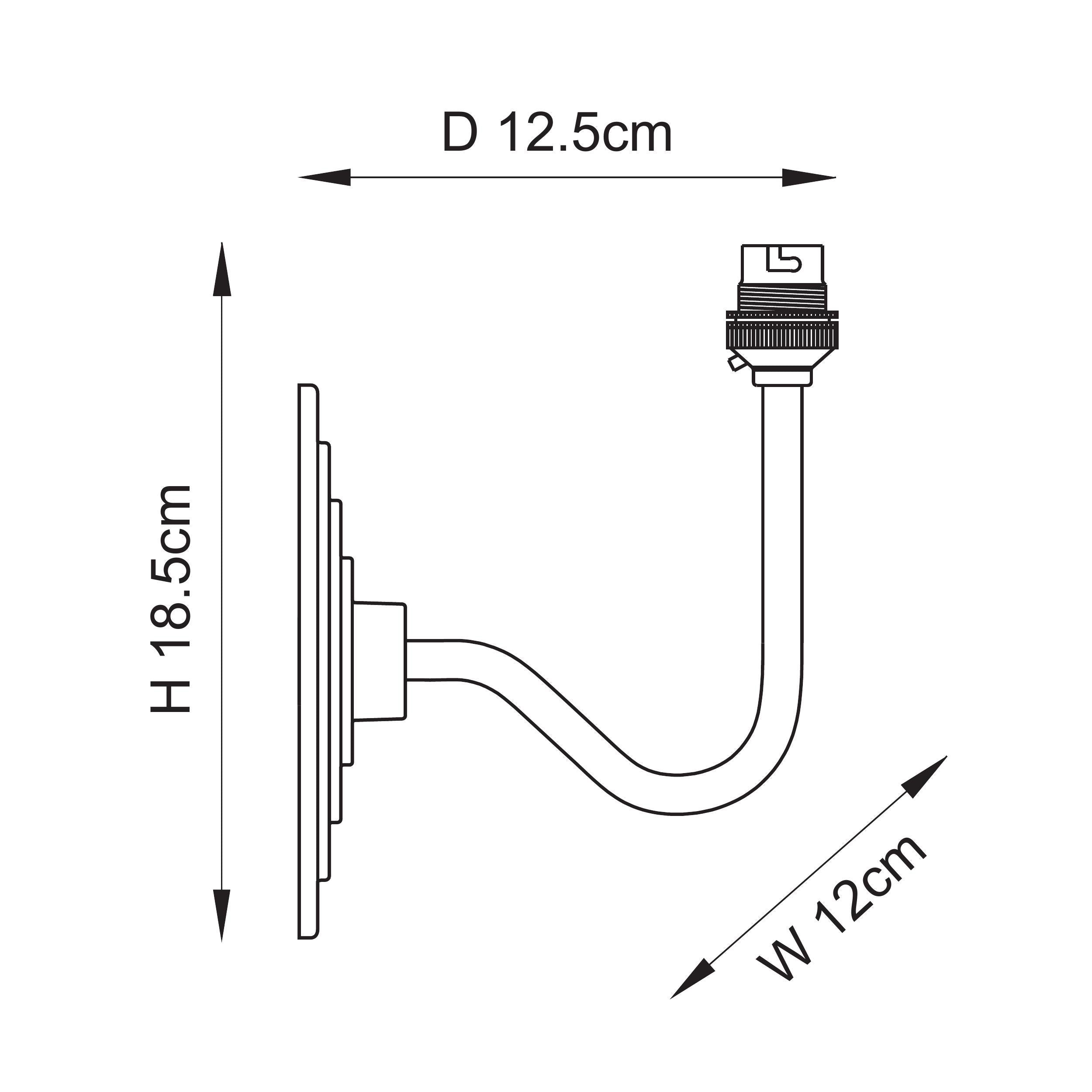 Halo Swan Brass Wall Fitting