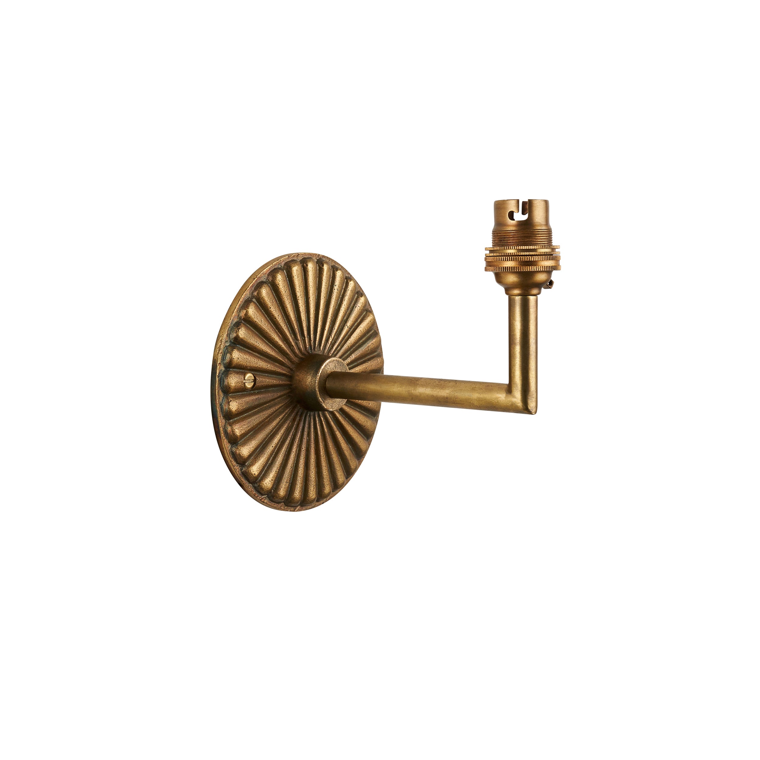 Dahlia Angle Brass Patina Wall Fitting 113608 by Endon Lighting