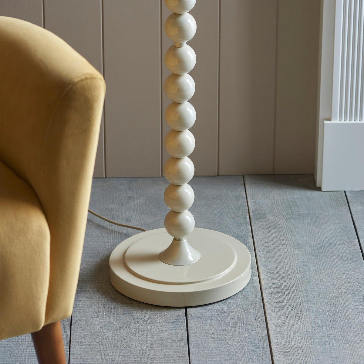 Higgledy Almond White Floor Lamp Base-OB-180926