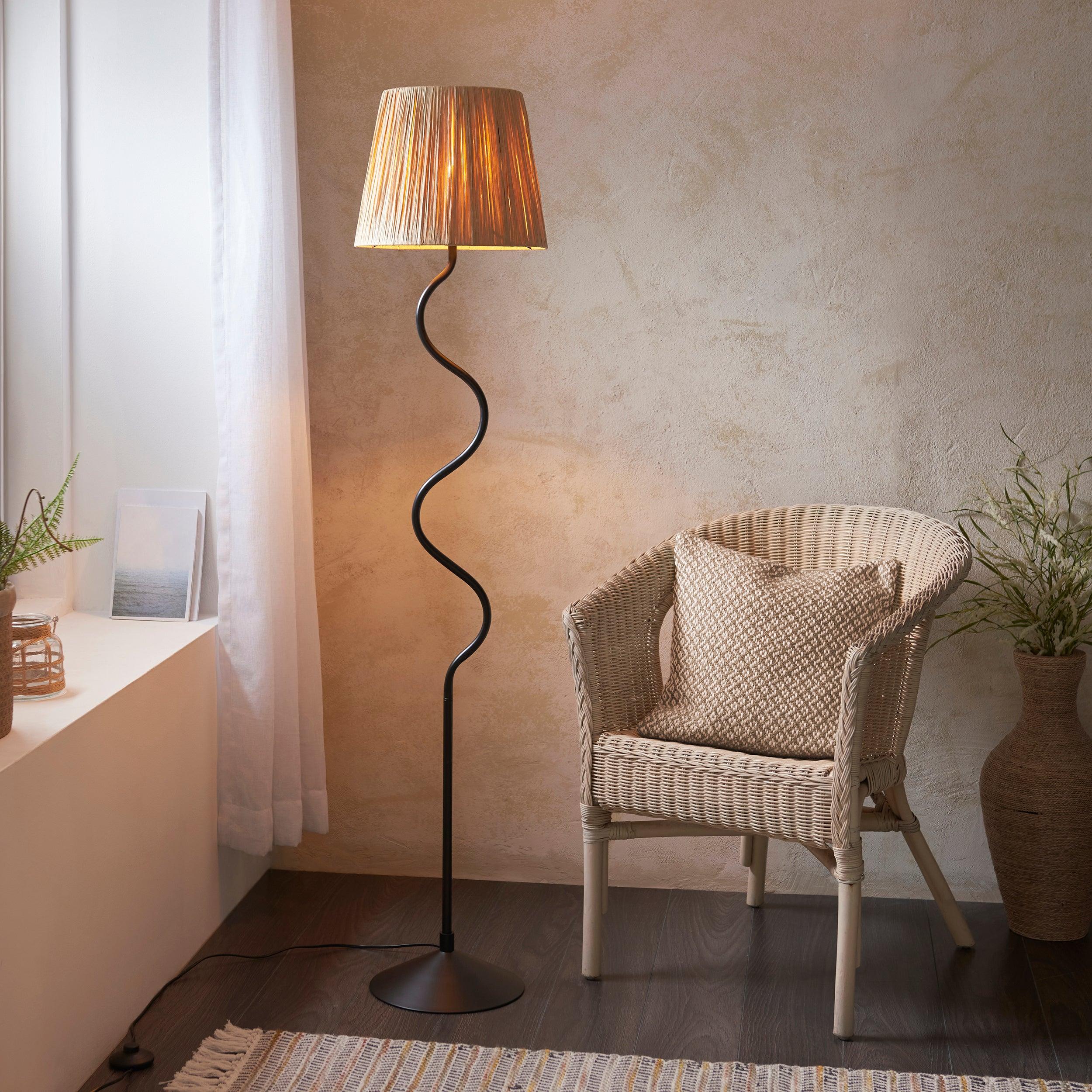 Wriggle Black Floor Lamp