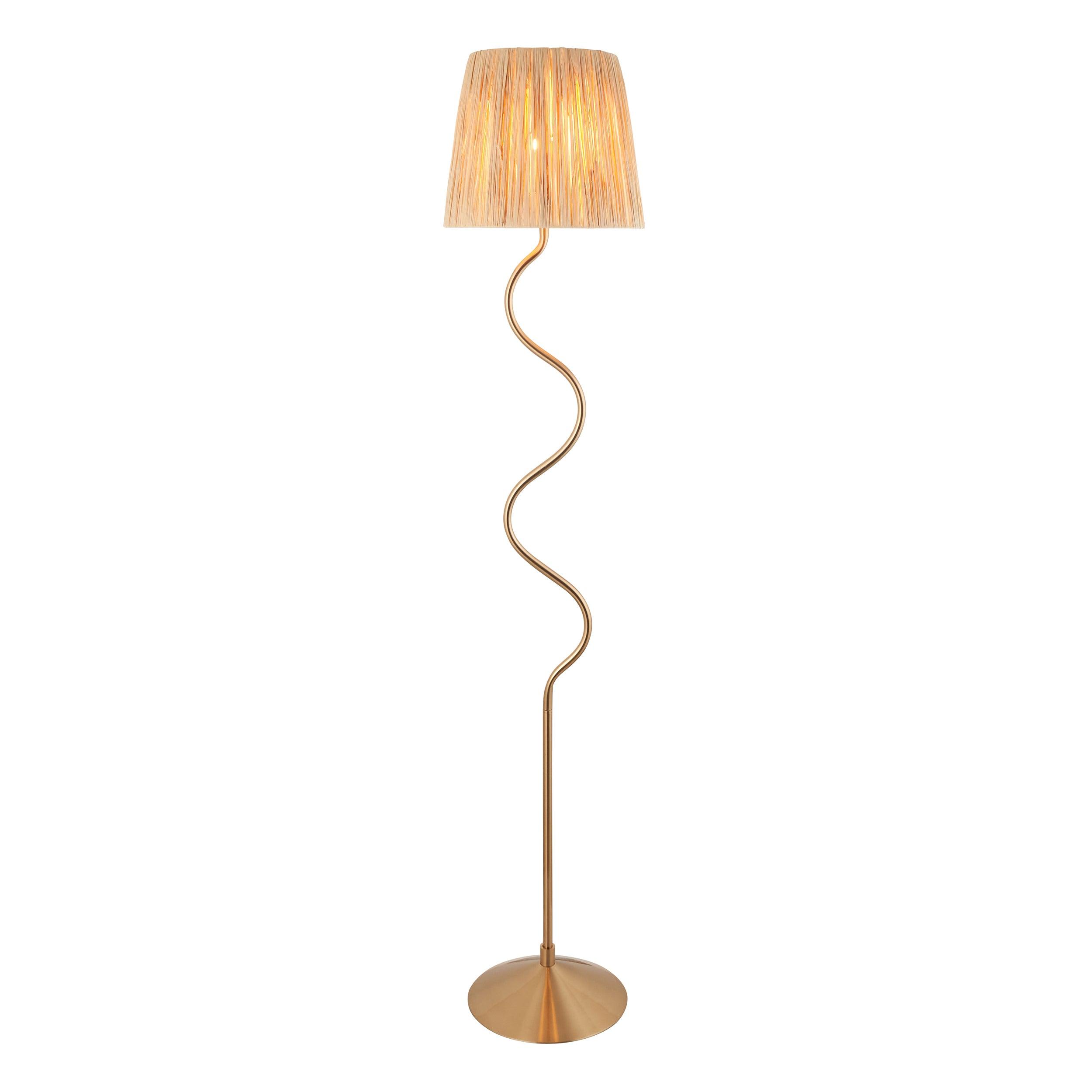 Wriggle Brass Floor Lamp