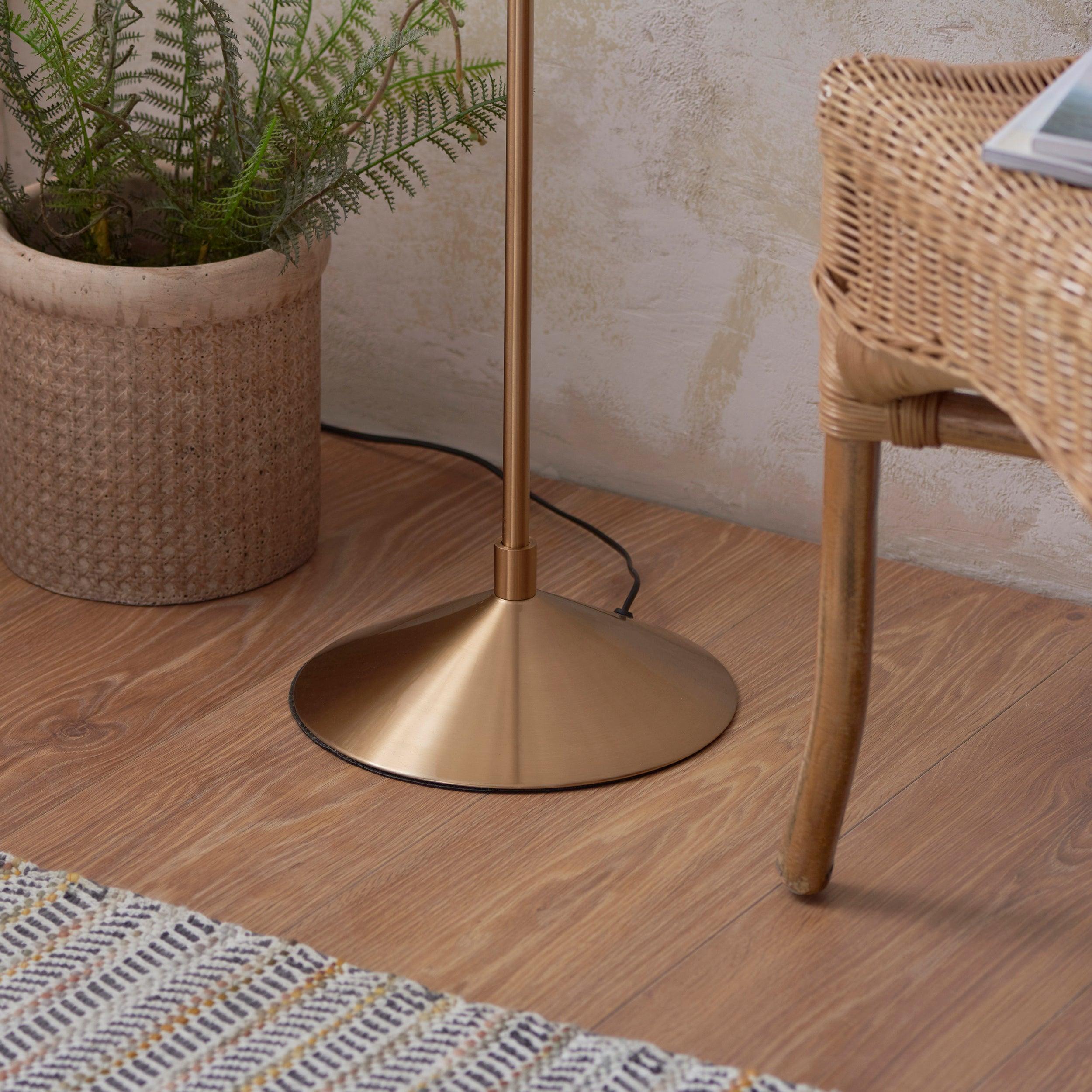 Wriggle Brass Floor Lamp