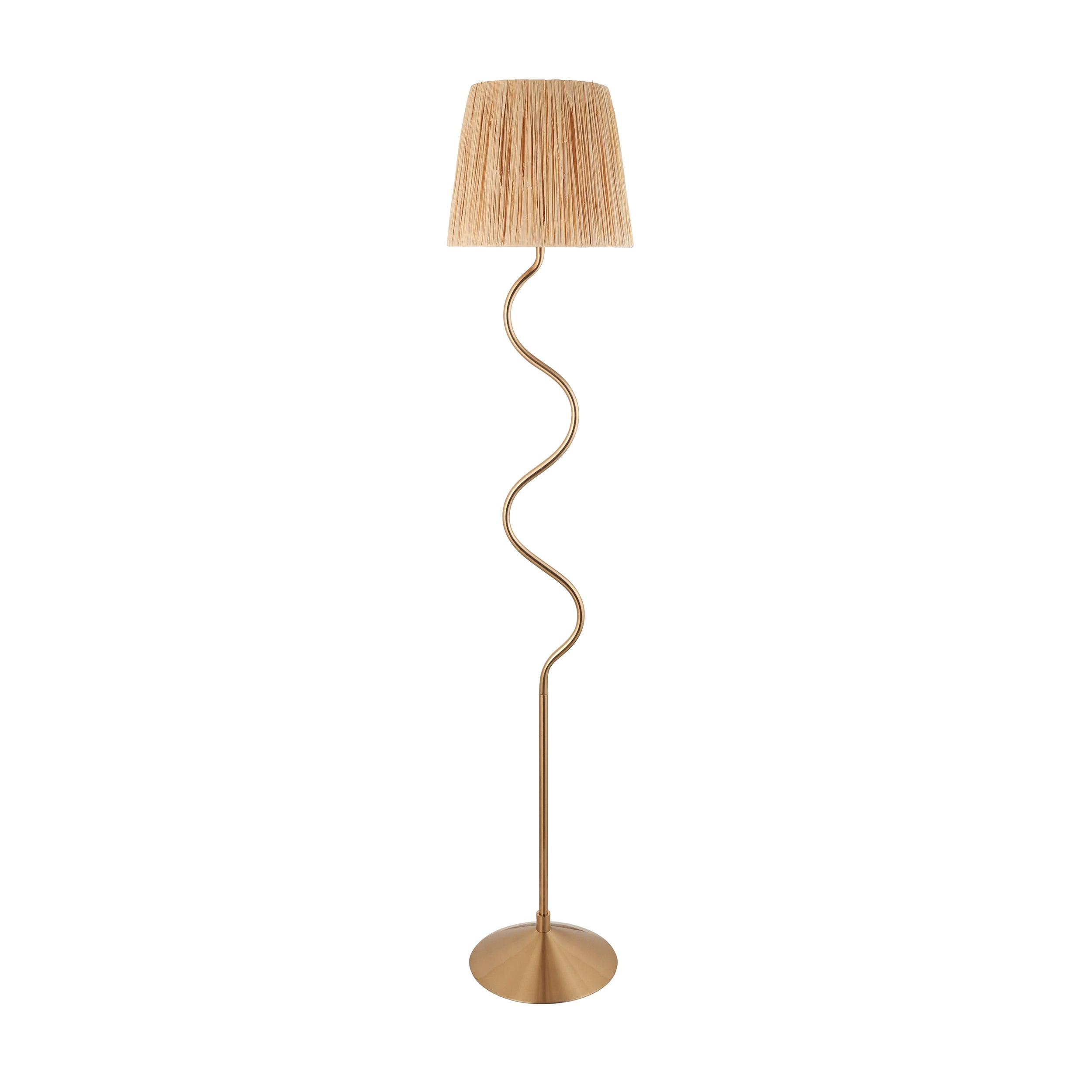Wriggle Brass Floor Lamp