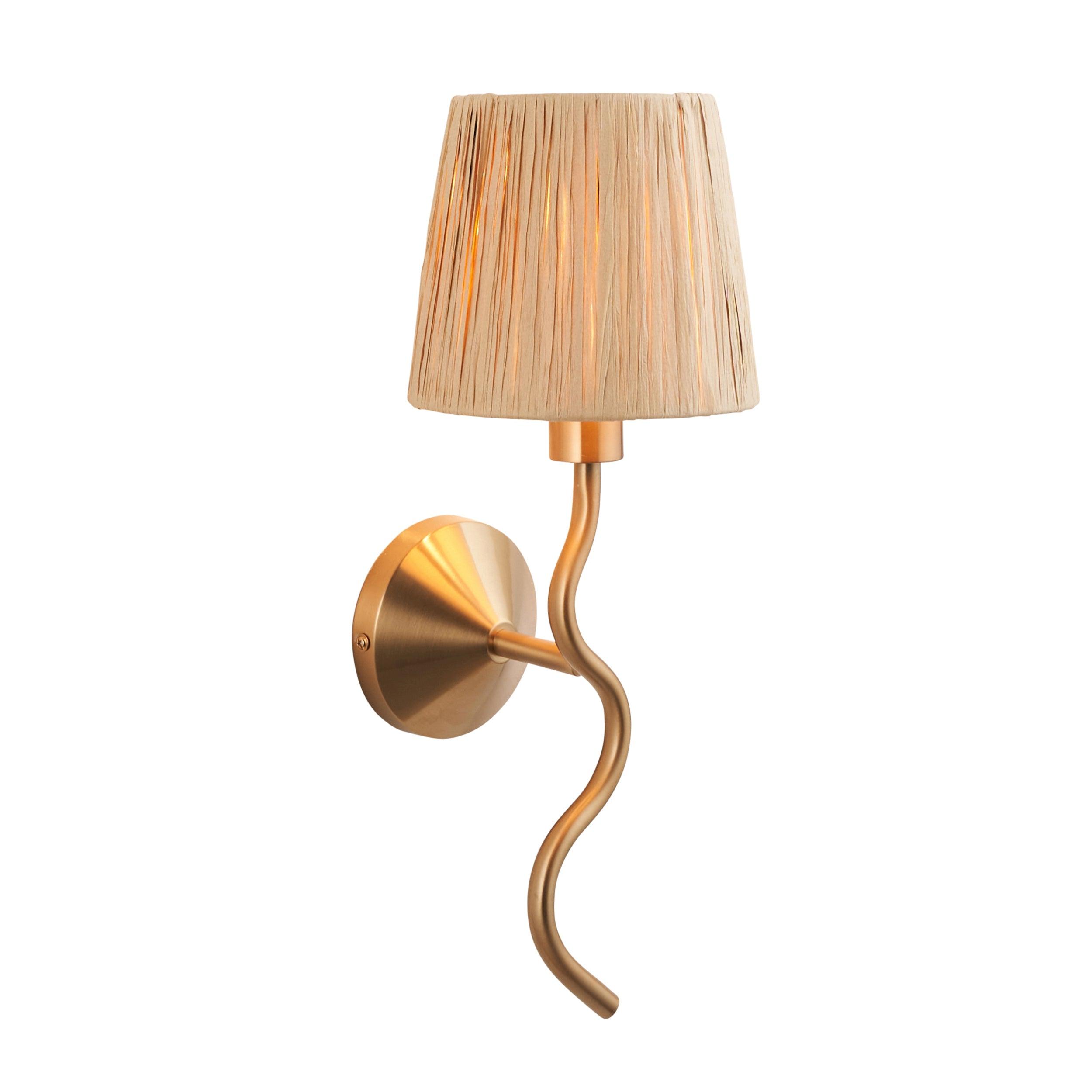 Wriggle Brass Modern Wall Light