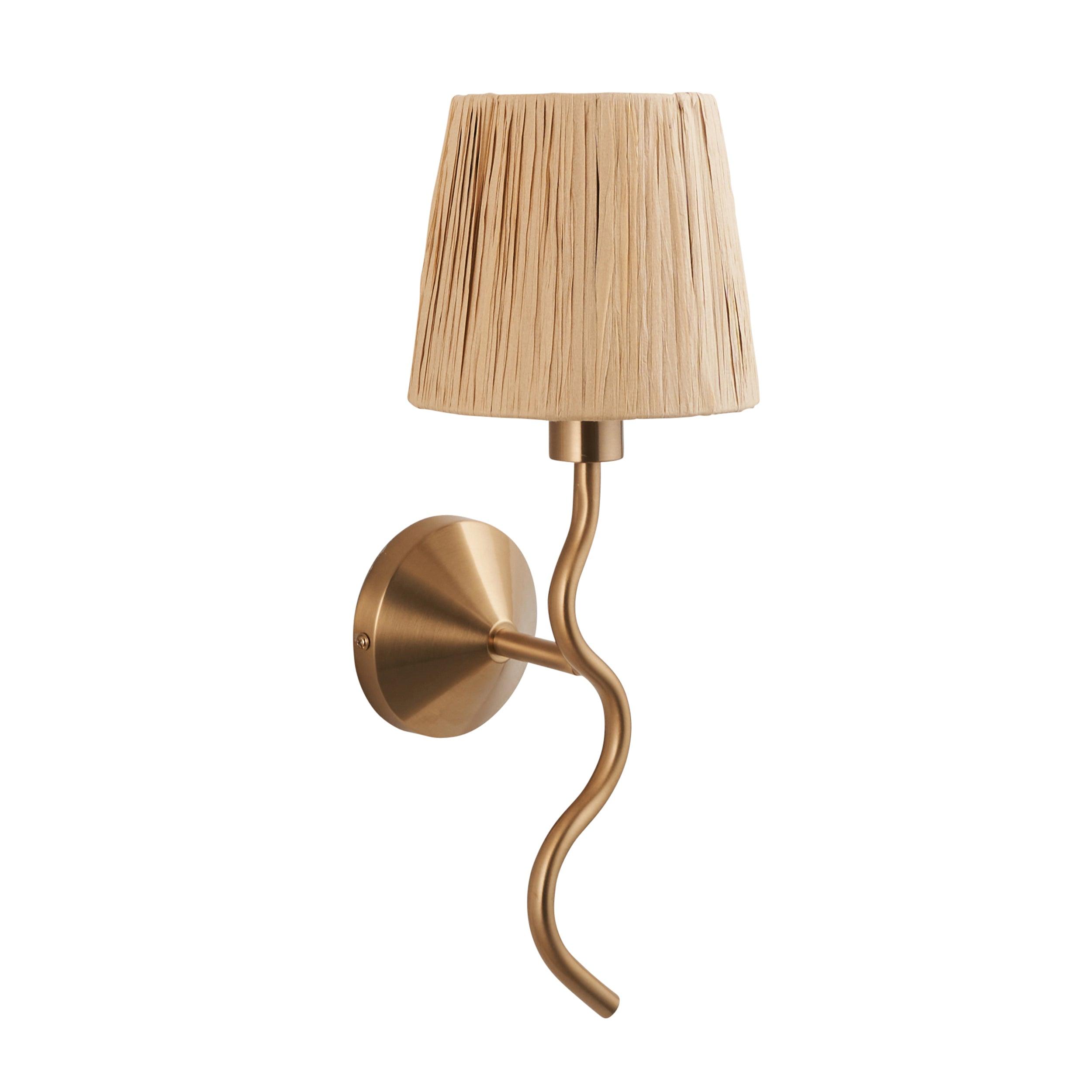 Wriggle Brass Modern Wall Light