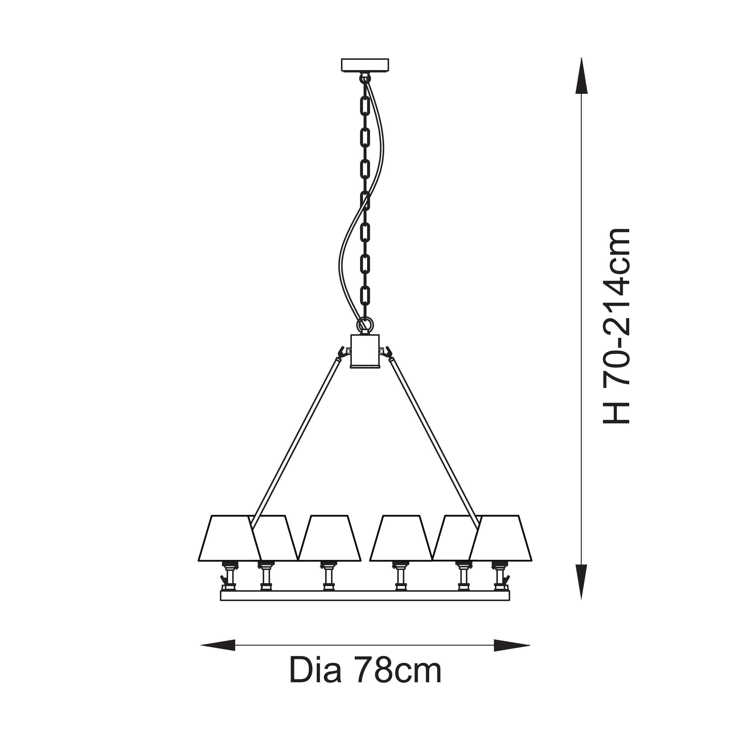 Chester Large Brass Ceiling Pendant Light With Blue Leaf 16cm Shades