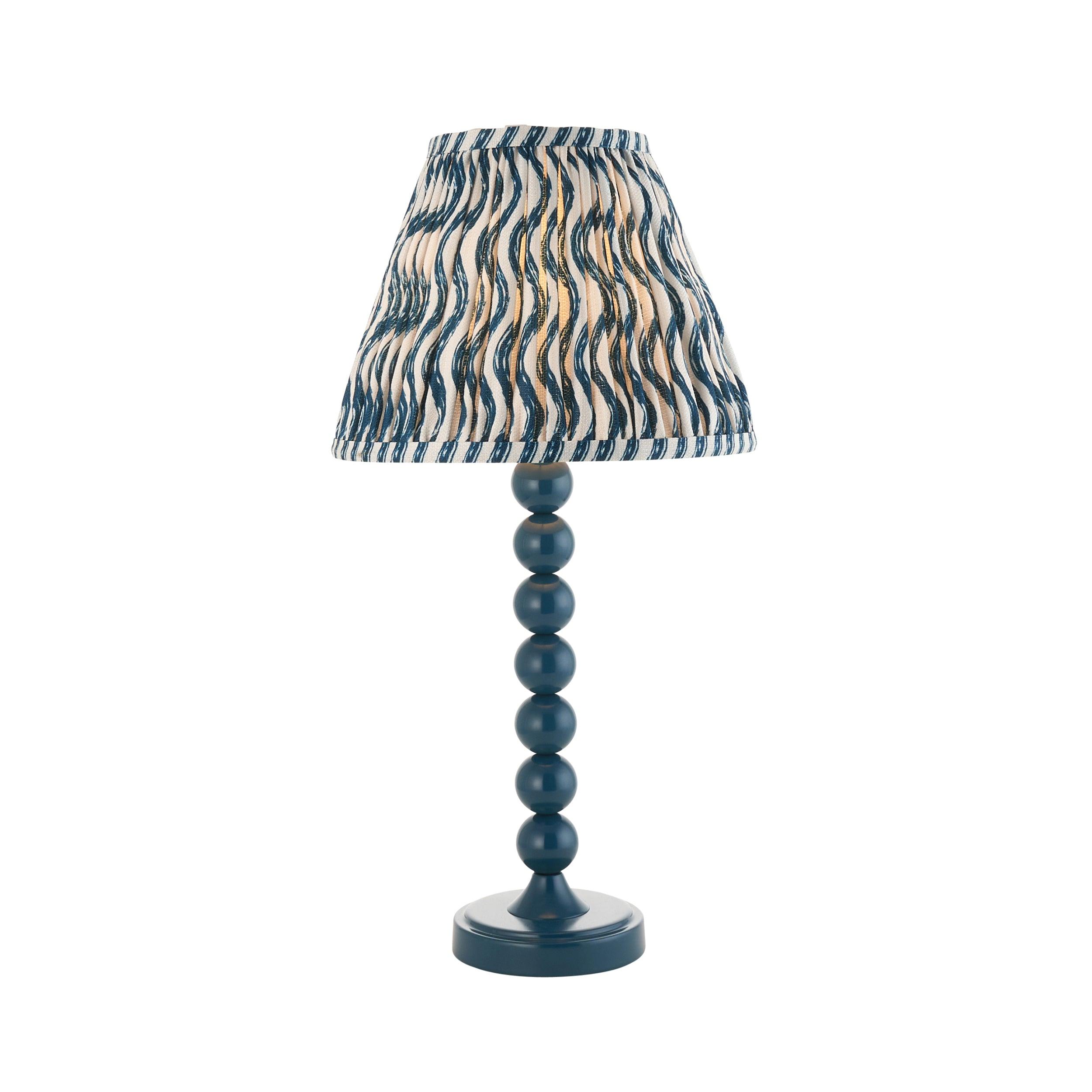 Higgledy Blue Table Lamp & Ripple 25cm Marlin Blue Shade