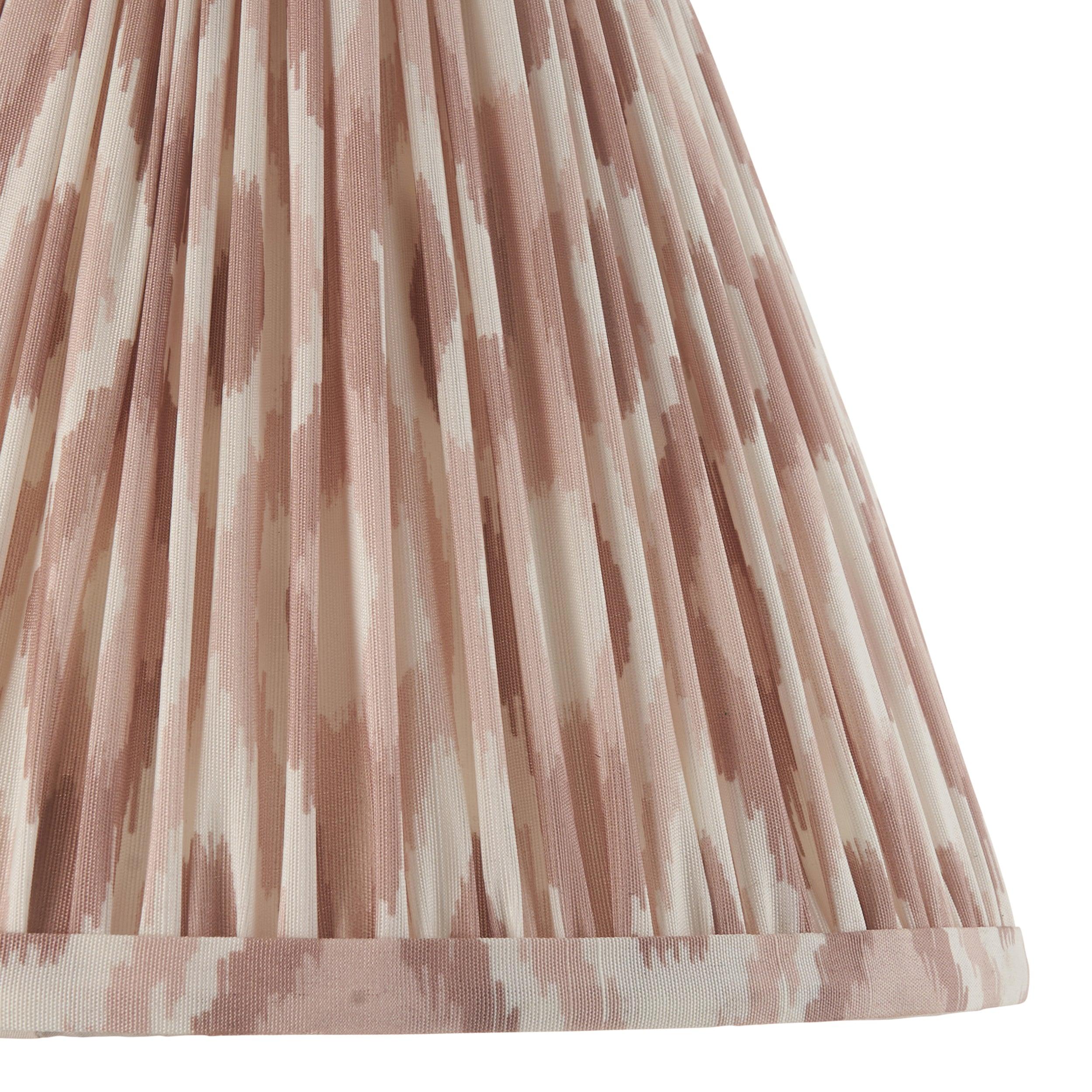 Higgledy Blue Table Lamp & Ikat 25cm Neutral Shade