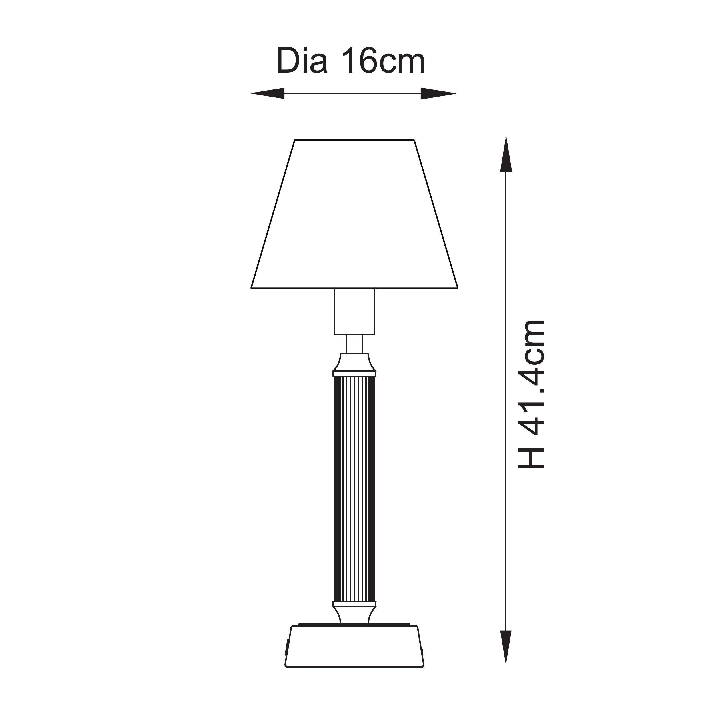 Trobridge Rechargeable Table Lamp & Ikat 16cm Coral Pink Shade