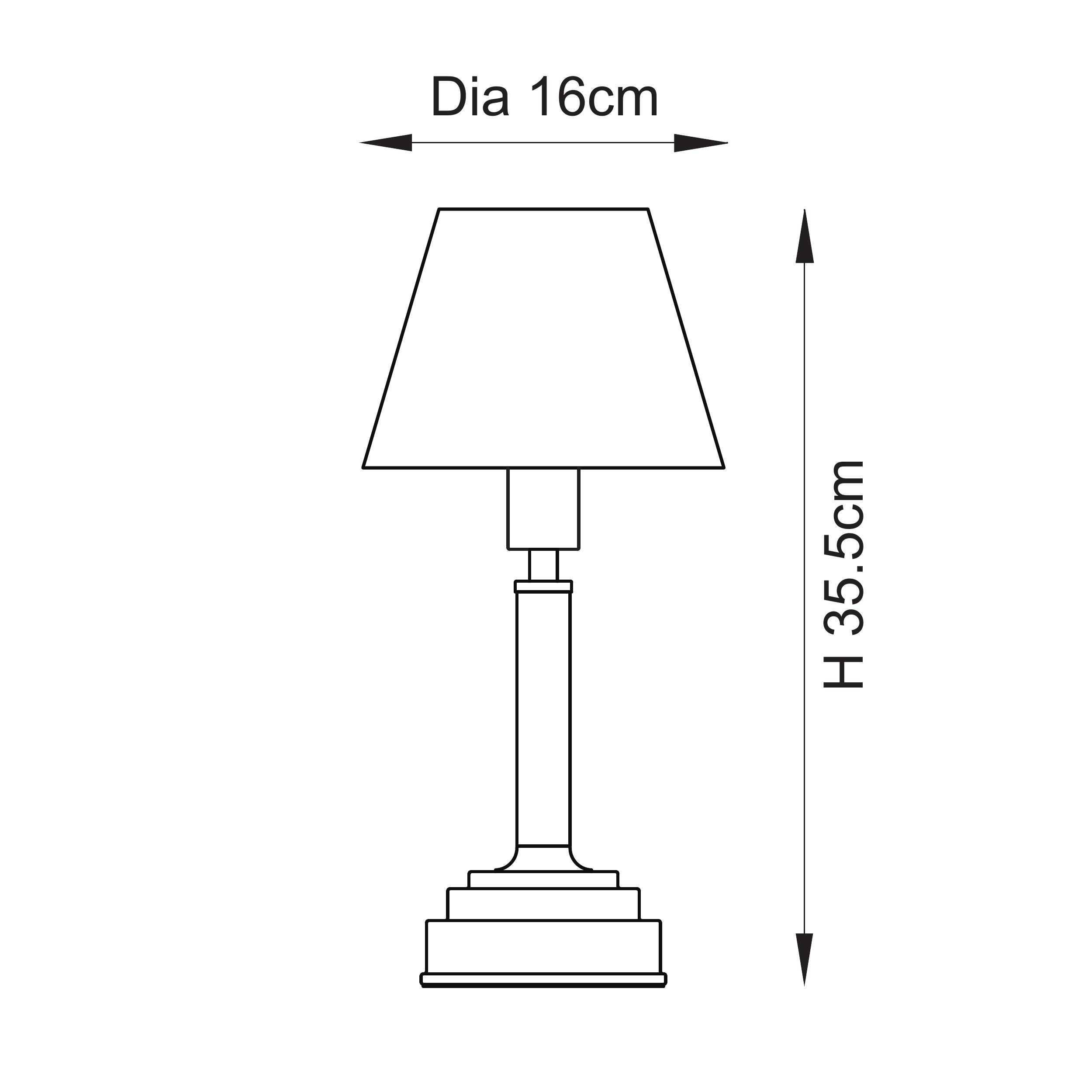 Upton Rechargeable Table Lamp & Leaf 16cm Shell Bay Blue Shade