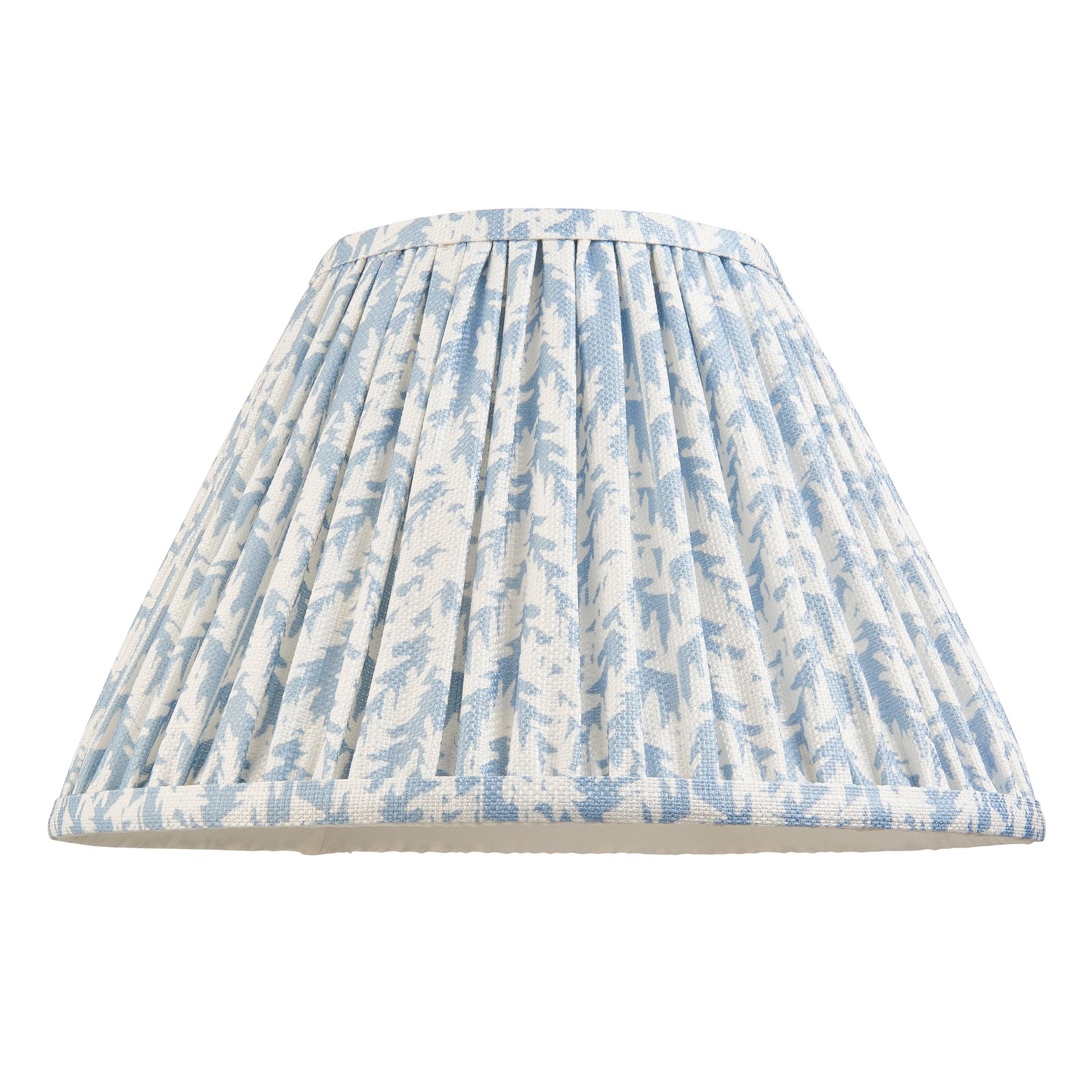 Myrtle Green Table Lamp & Leaf 30cm Shell Bay Blue Shade