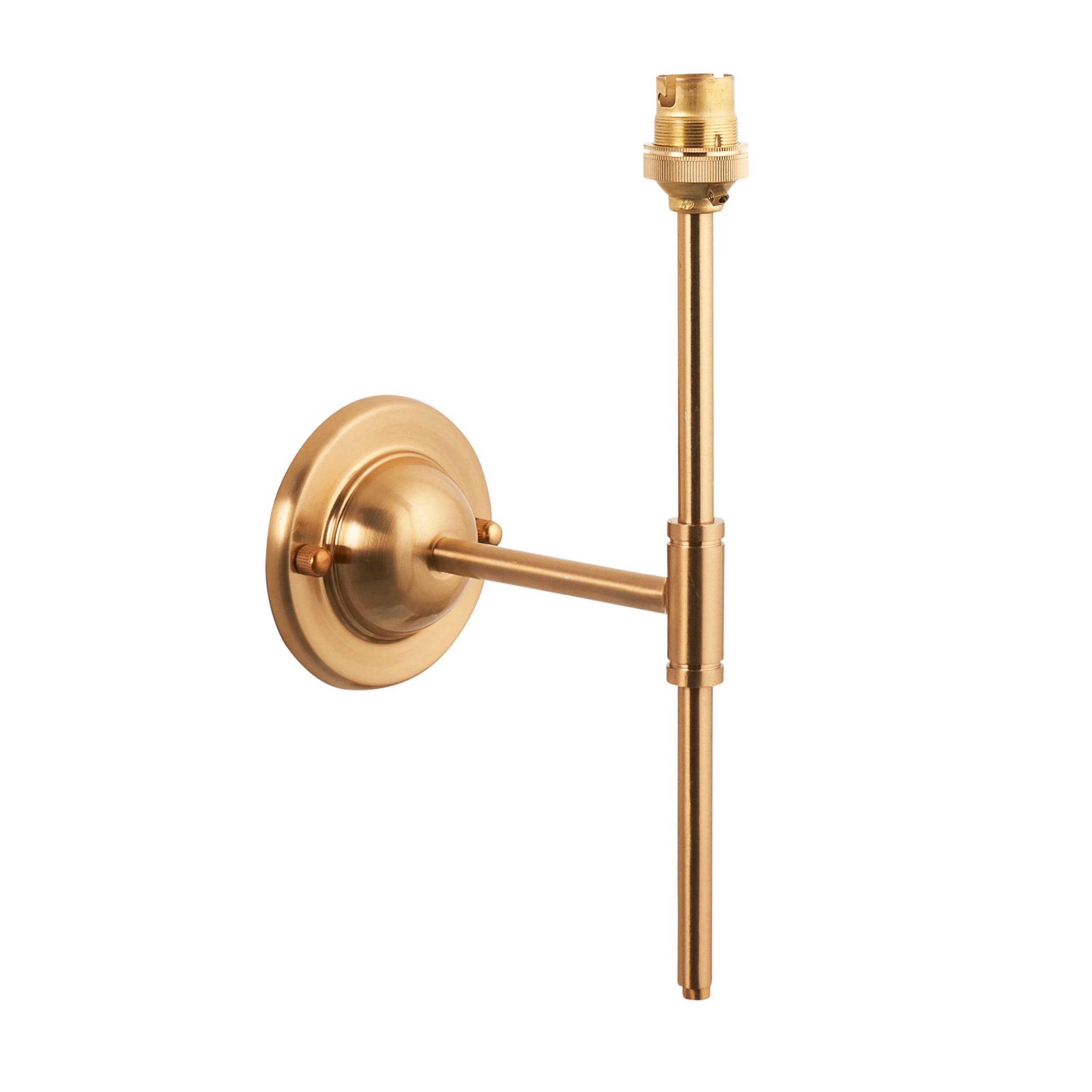 Dome T Bar Brass Wall Light Fitting