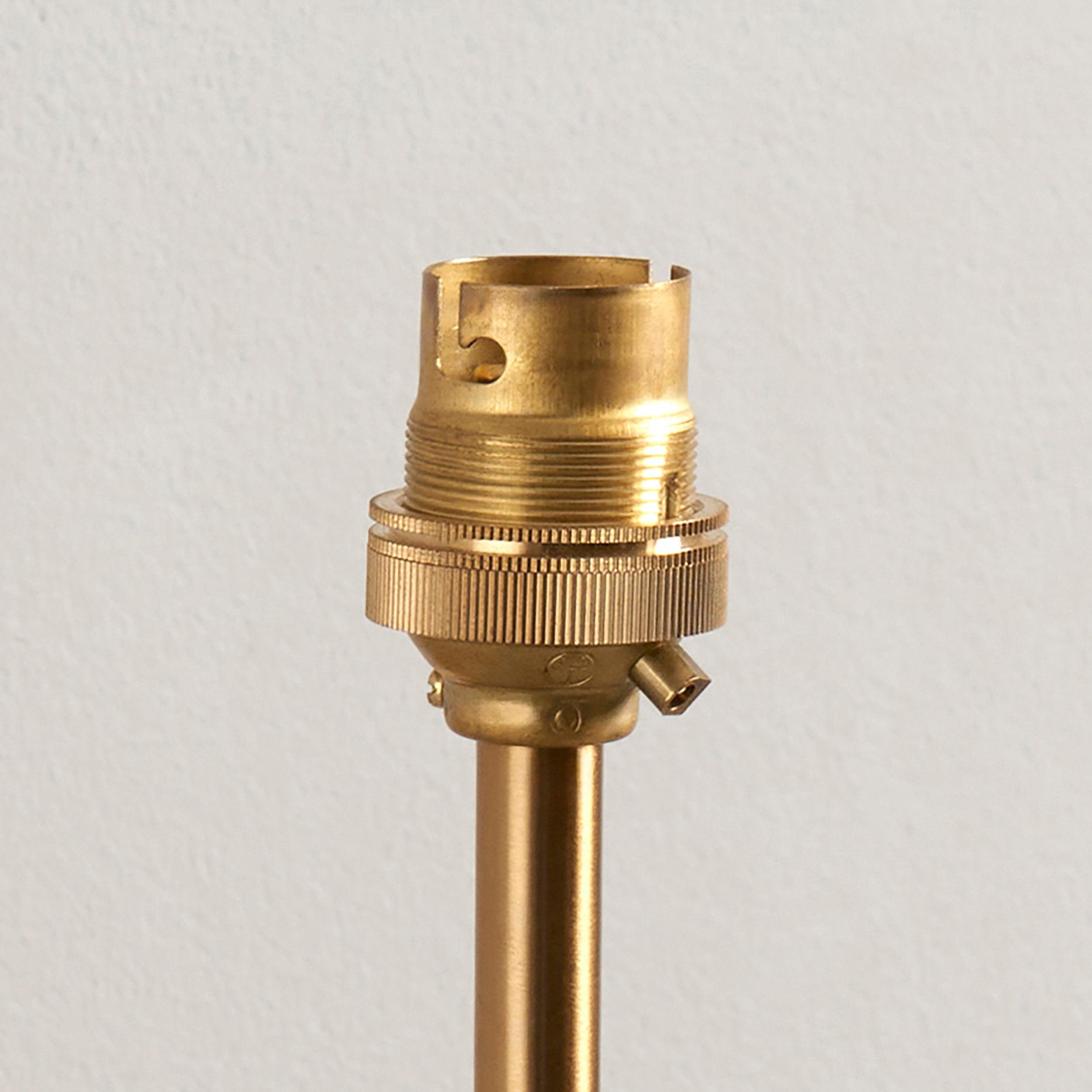 Dome T Bar Brass Wall Light Fitting