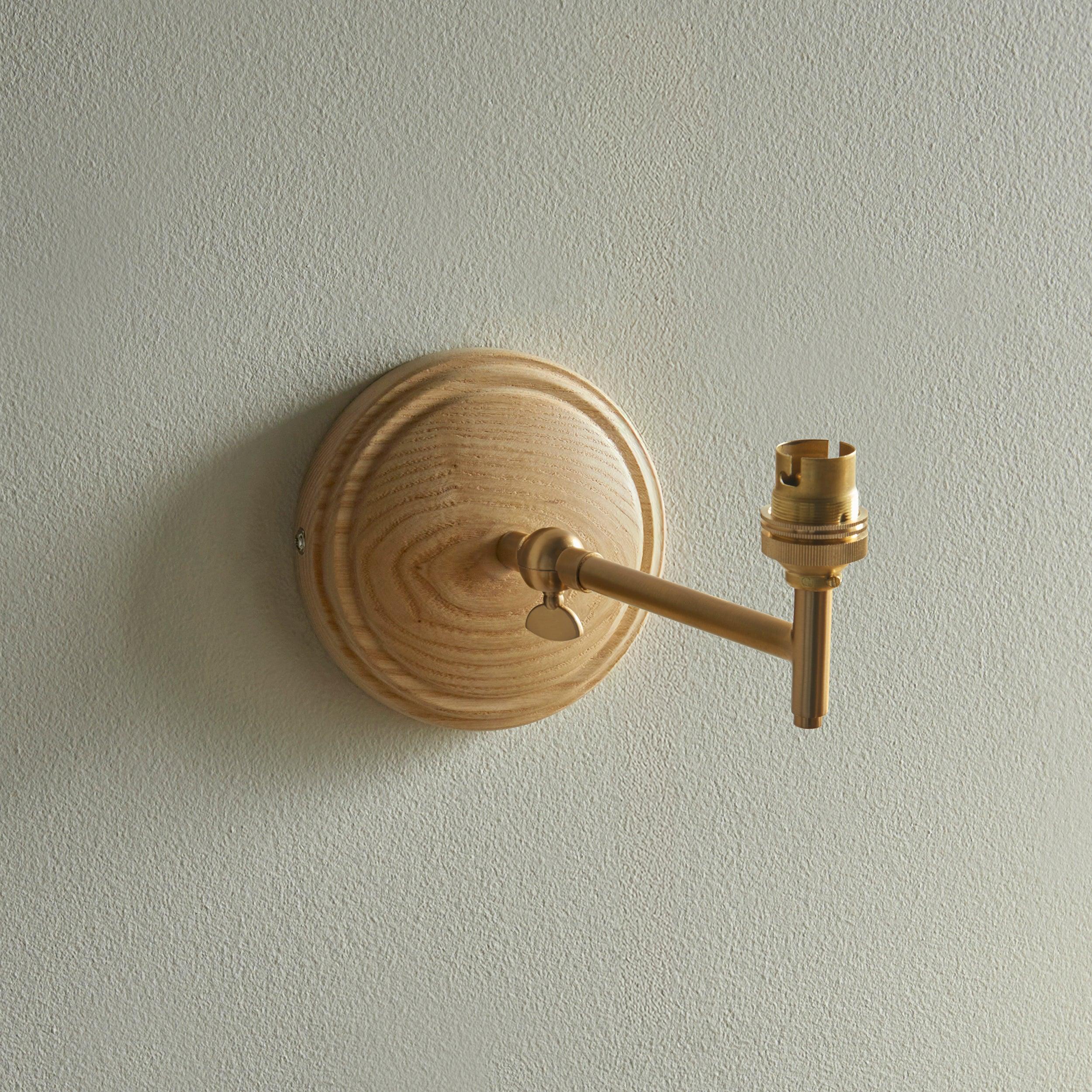 Fold Wooden Wall Light Fitting
