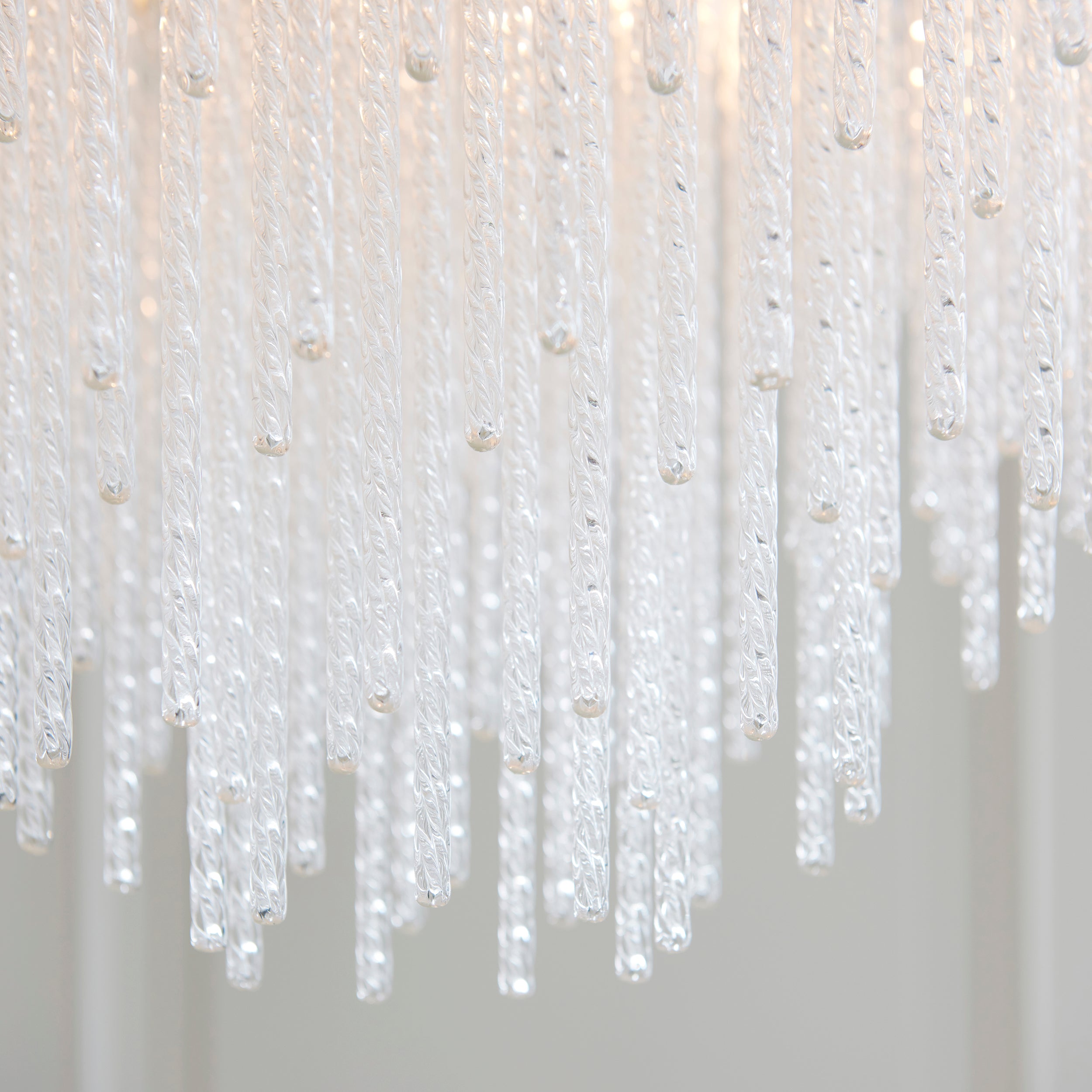 Anistoria 5 Light Brass Pendant - Glass Rods